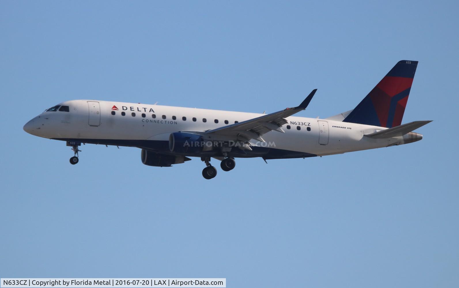 N633CZ, 2008 Embraer 175LR (ERJ-170-200LR) C/N 17000245, Delta Connection