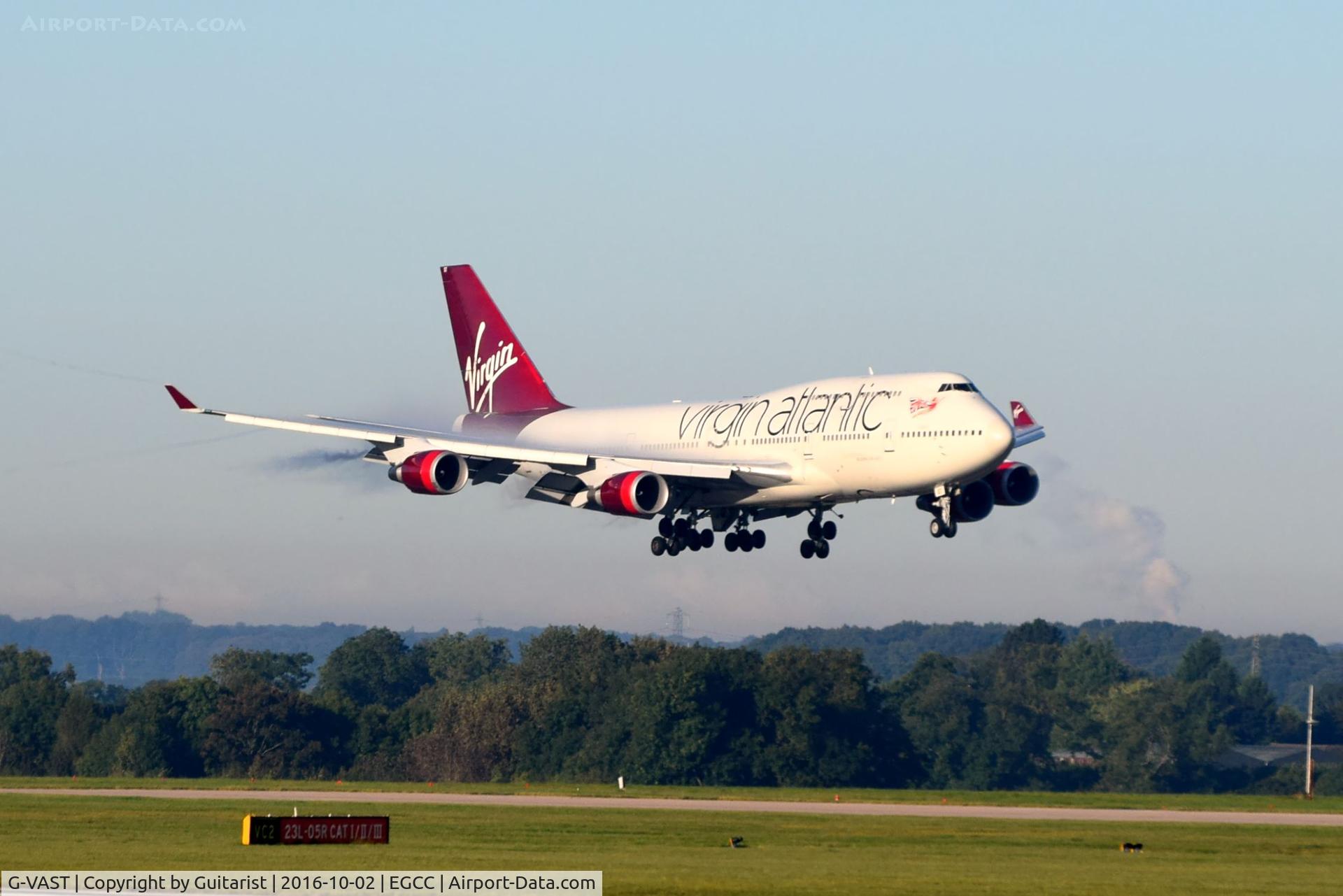 G-VAST, 1997 Boeing 747-41R C/N 28757, At Manchester