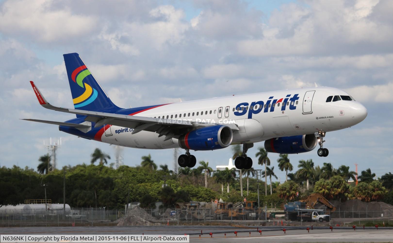 N636NK, 2015 Airbus A320-232 C/N 6424, Spirit