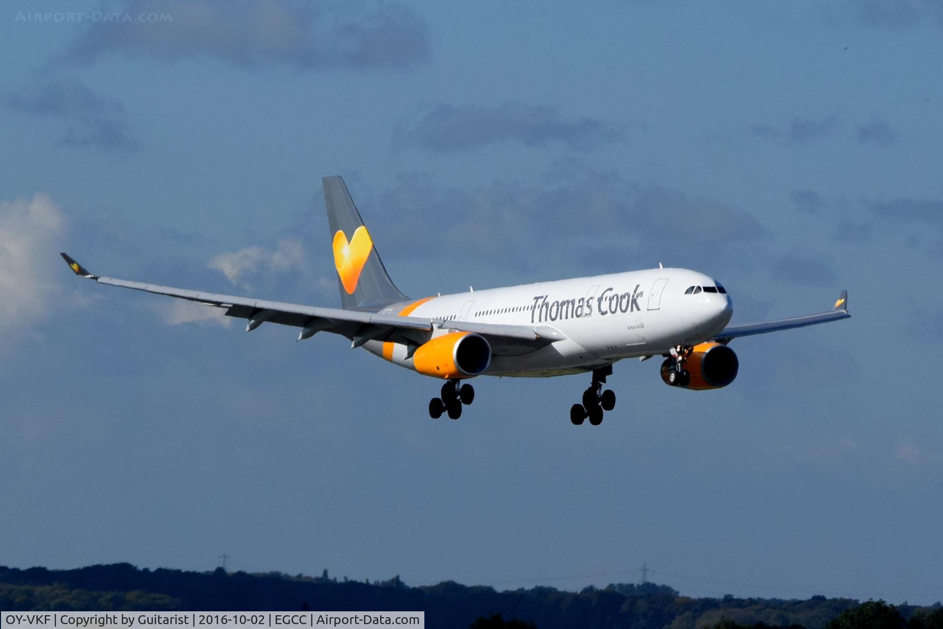 OY-VKF, 1999 Airbus A330-243 C/N 309, At Manchester