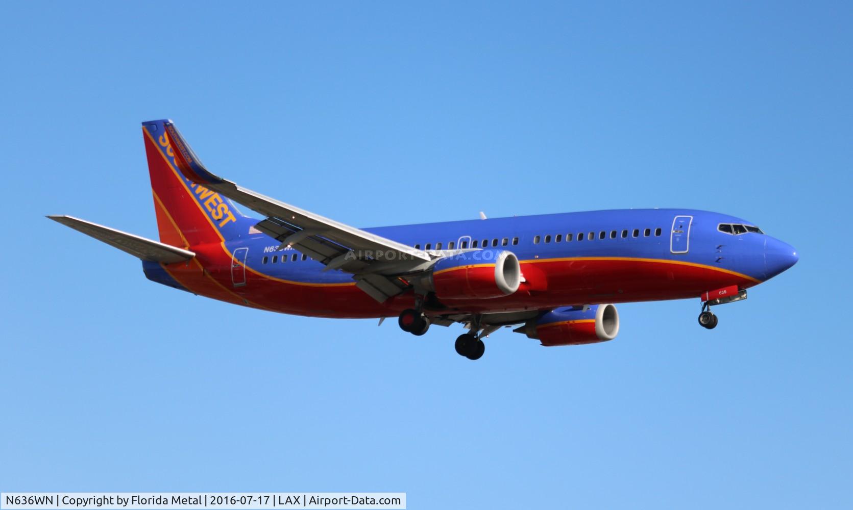 N636WN, 1996 Boeing 737-3H4 C/N 27709, Southwest