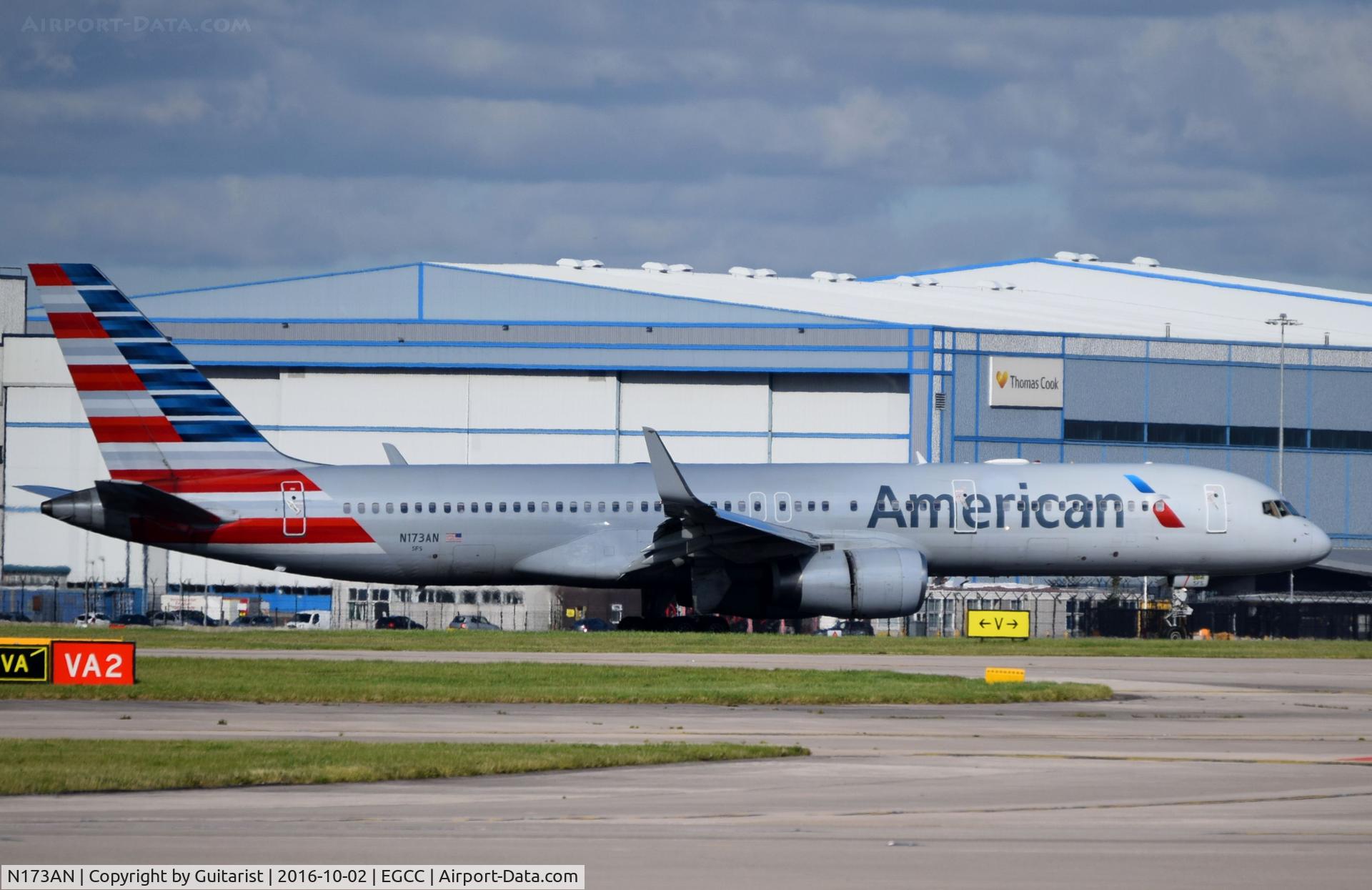 N173AN, 2002 Boeing 757-223 C/N 32399, At Manchester