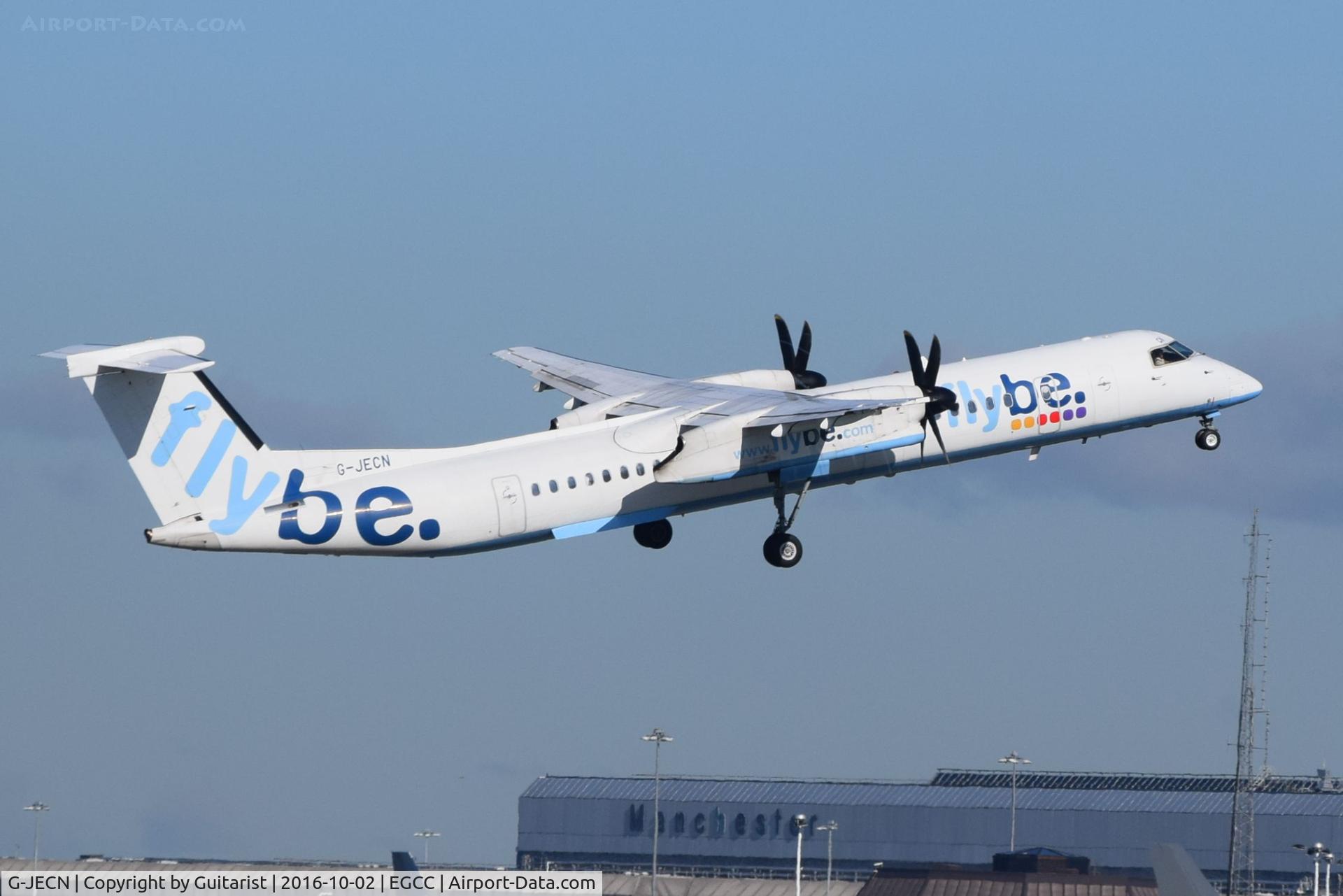 G-JECN, 2005 De Havilland Canada DHC-8-402Q Dash 8 C/N 4120, At Manchester