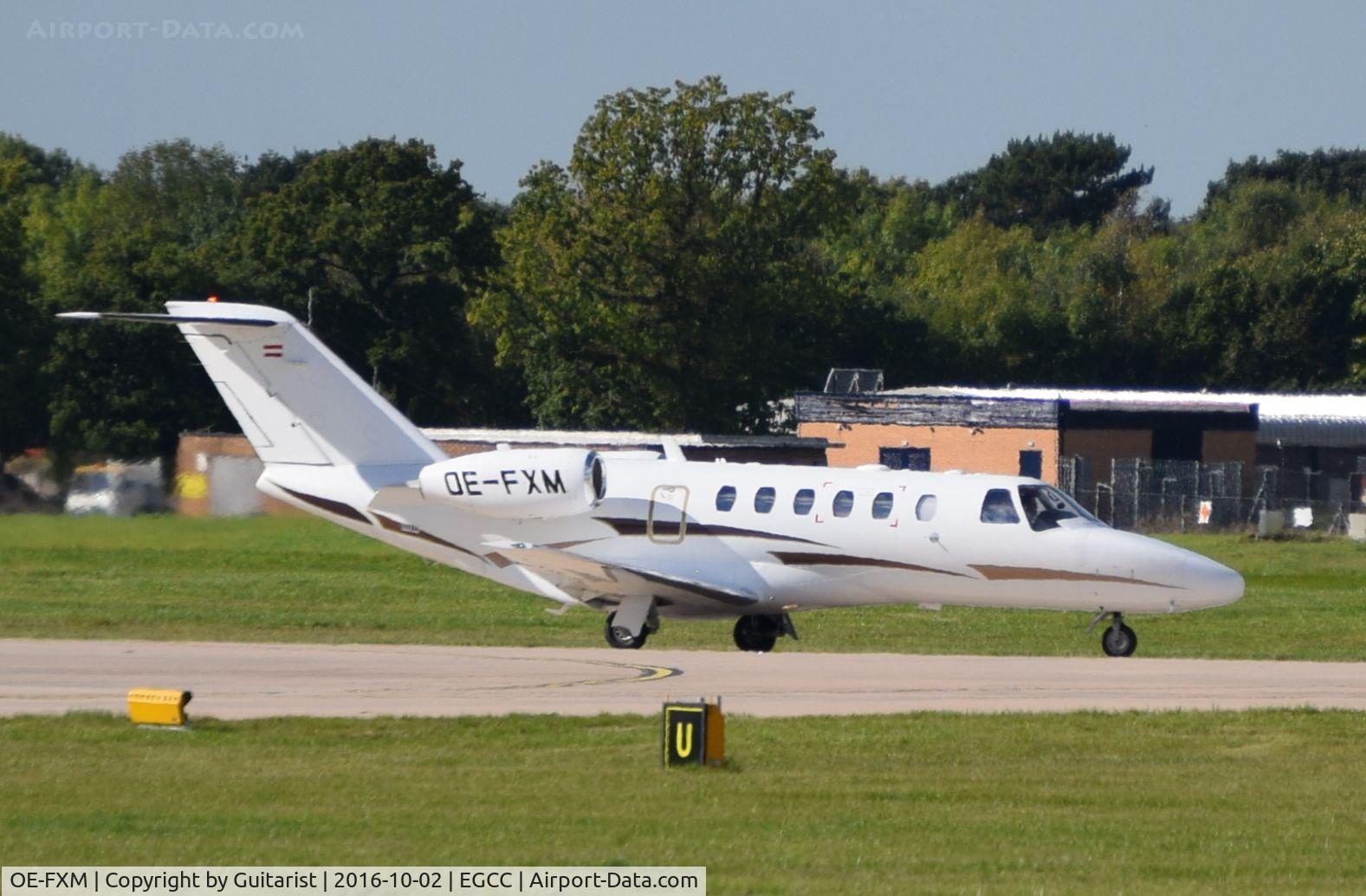OE-FXM, 2007 Cessna 525A CitationJet CJ2+ C/N 525A-0341, At Manchester