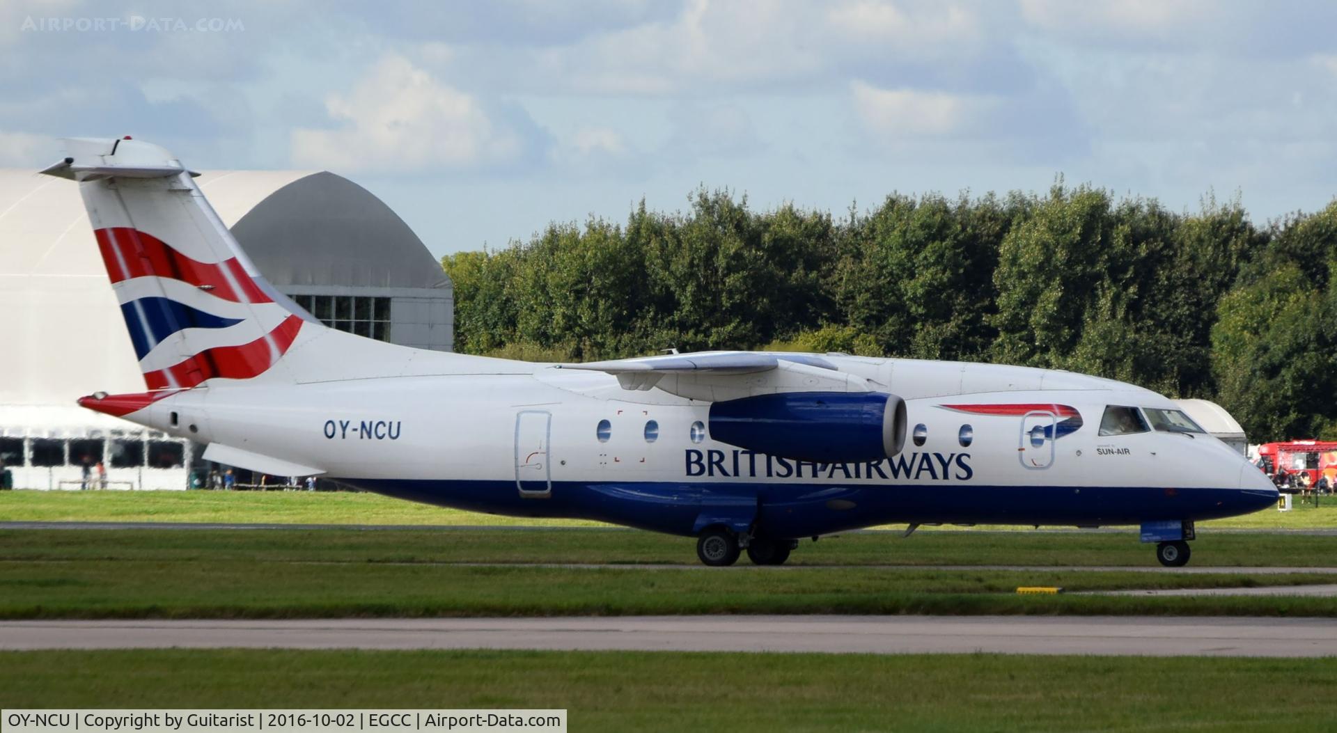 OY-NCU, 1999 Fairchild Dornier 328-300 328JET C/N 3122, At Manchester