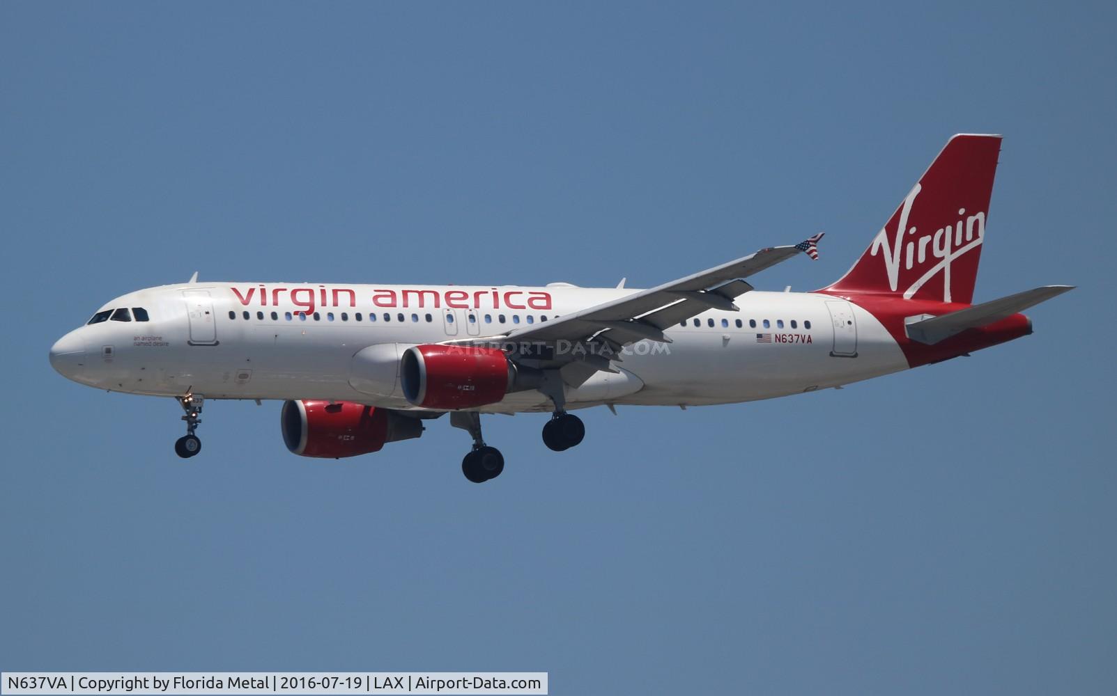 N637VA, 2008 Airbus A320-214 C/N 3465, Virgin America