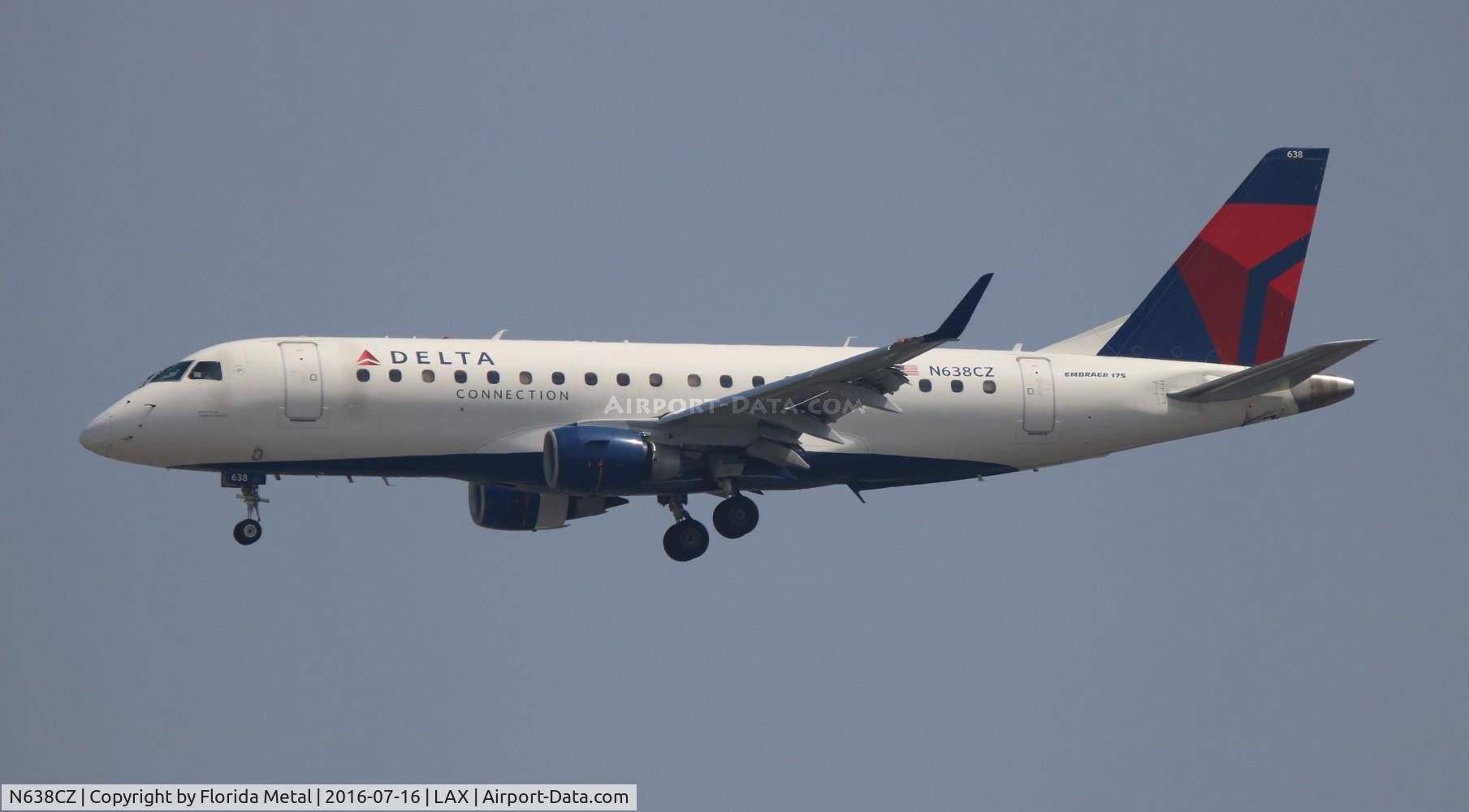 N638CZ, 2008 Embraer 175LR (ERJ-170-200LR) C/N 17000259, Delta Connection
