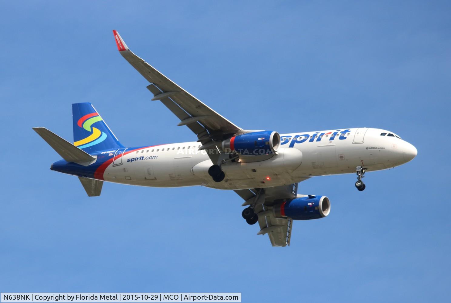 N638NK, 2015 Airbus A320-232 C/N 6463, Spirit