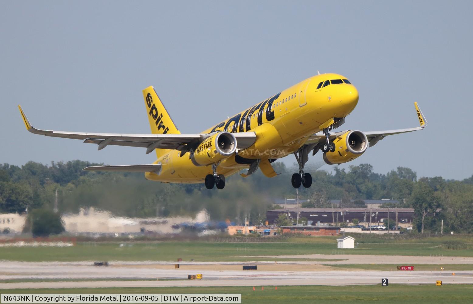 N643NK, 2015 Airbus A320-232 C/N 6616, Spirit
