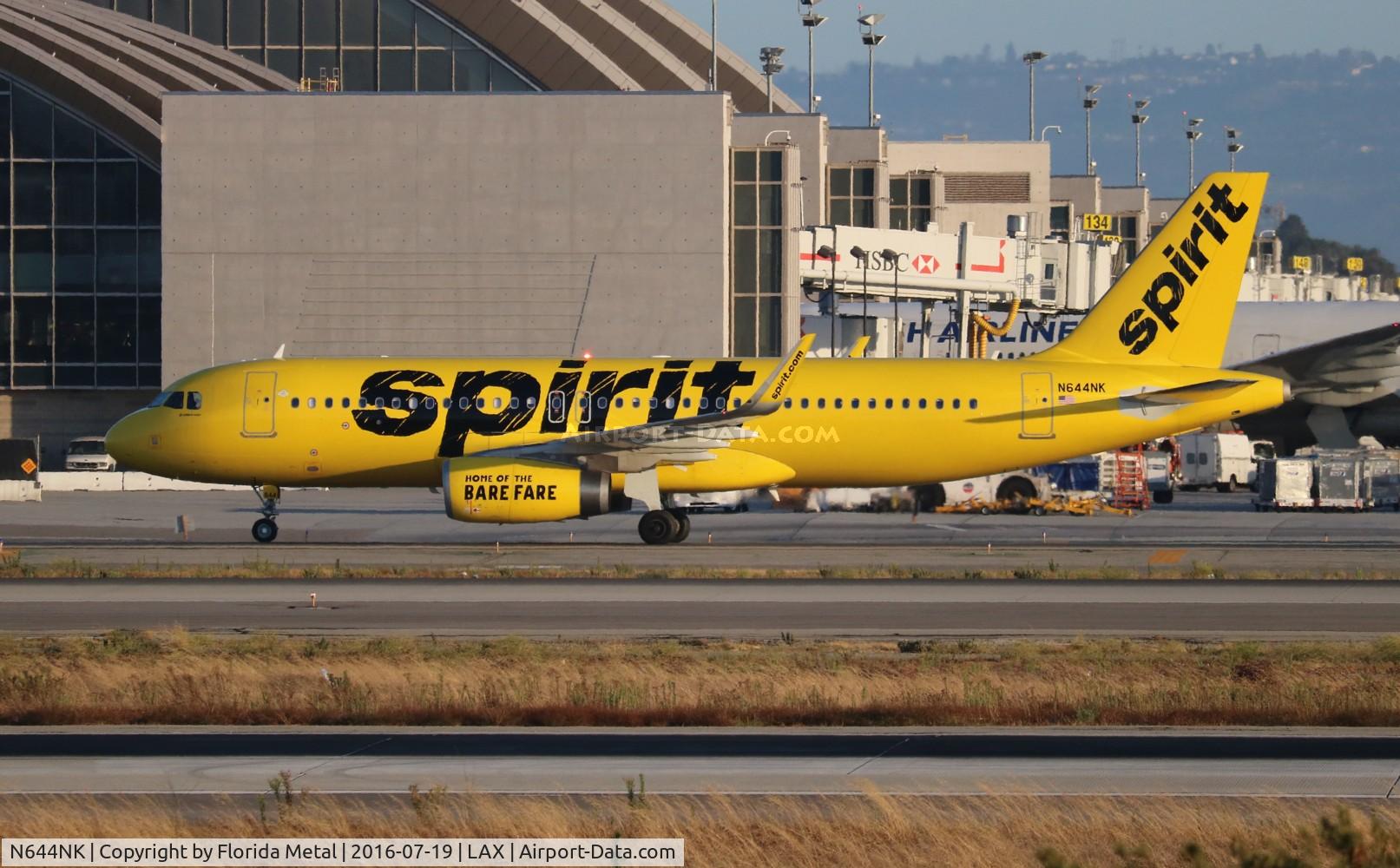 N644NK, 2016 Airbus A320-233 C/N 7156, Spirit