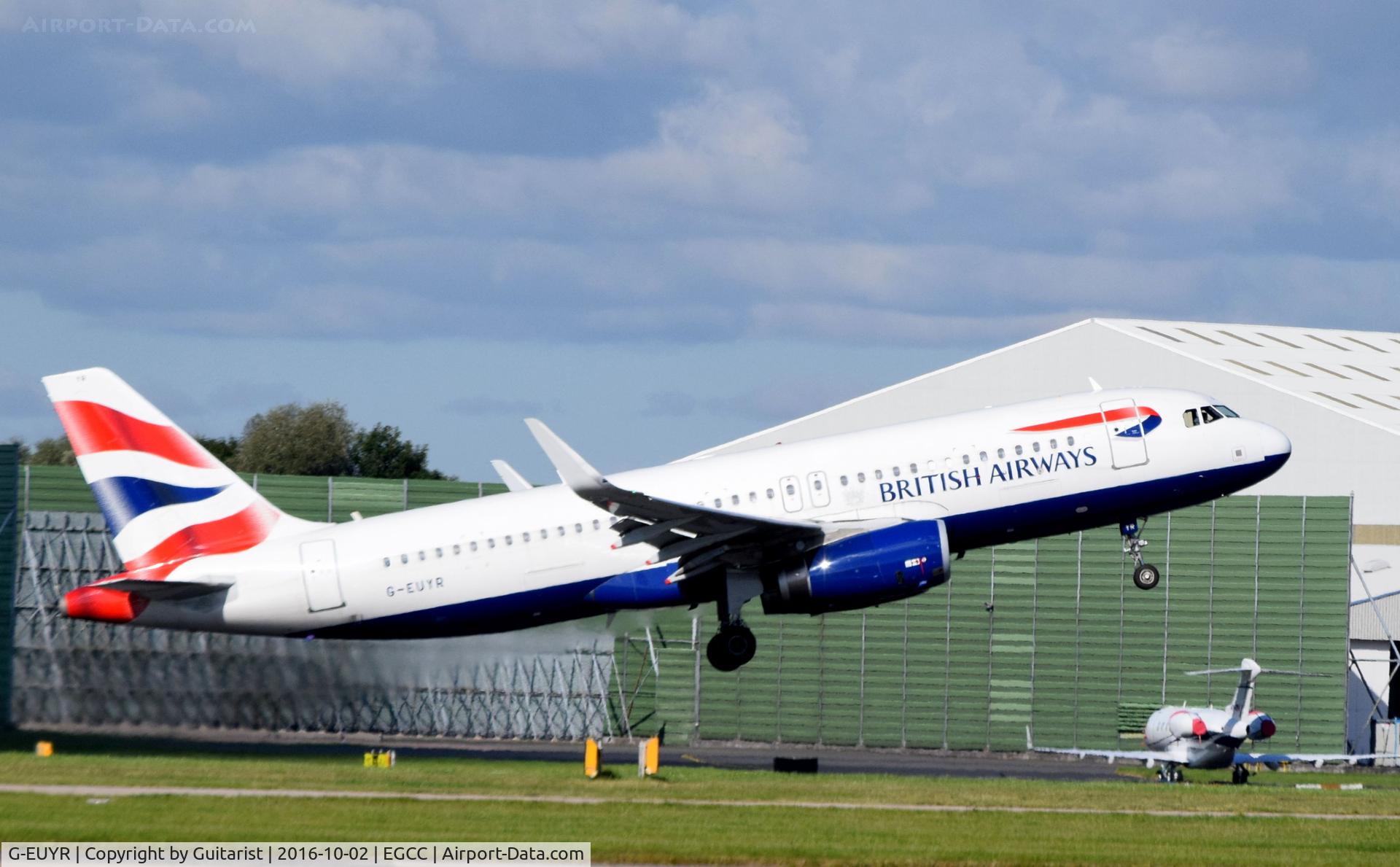 G-EUYR, 2013 Airbus A320-232 C/N 5856, At Manchester