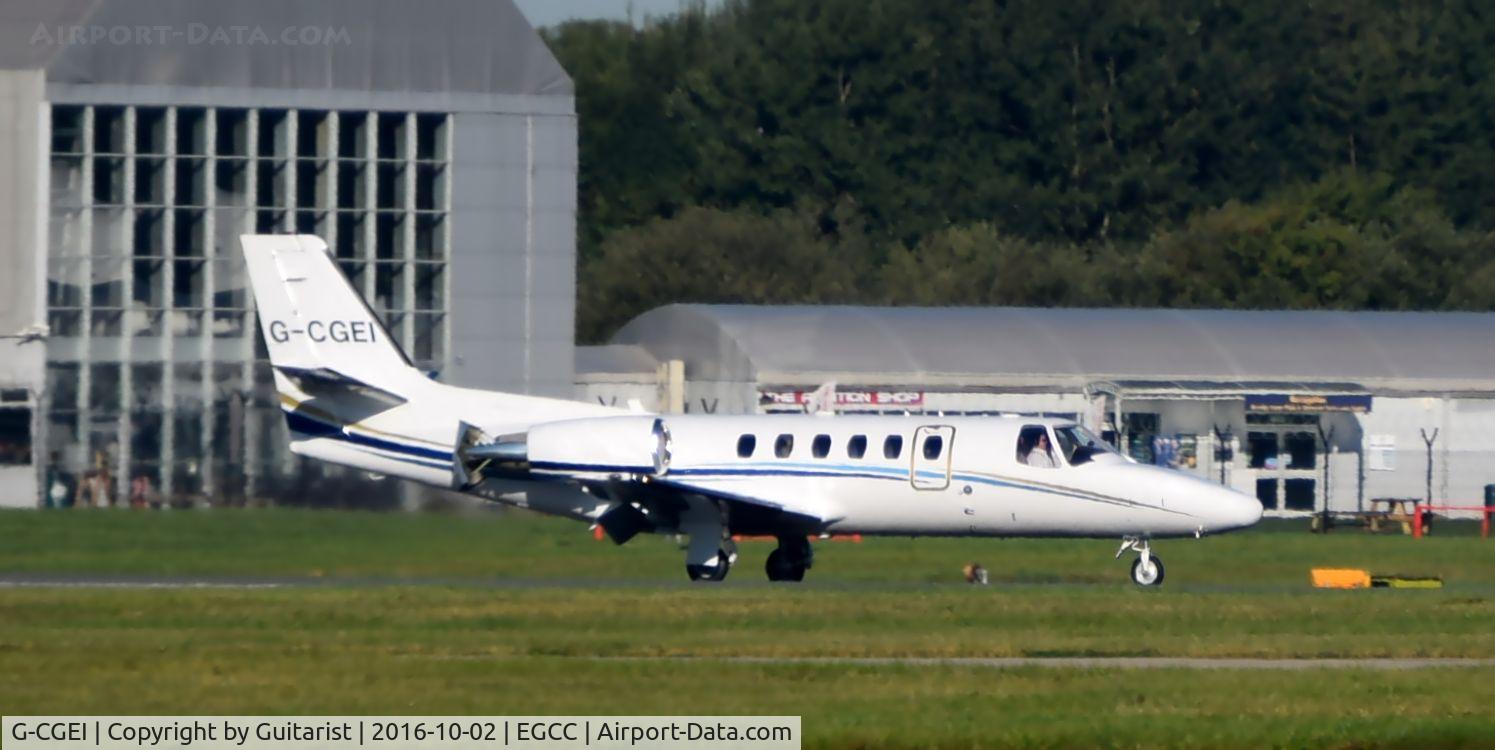 G-CGEI, 2000 Cessna 550 Citation Bravo C/N 550-0951, At Manchester