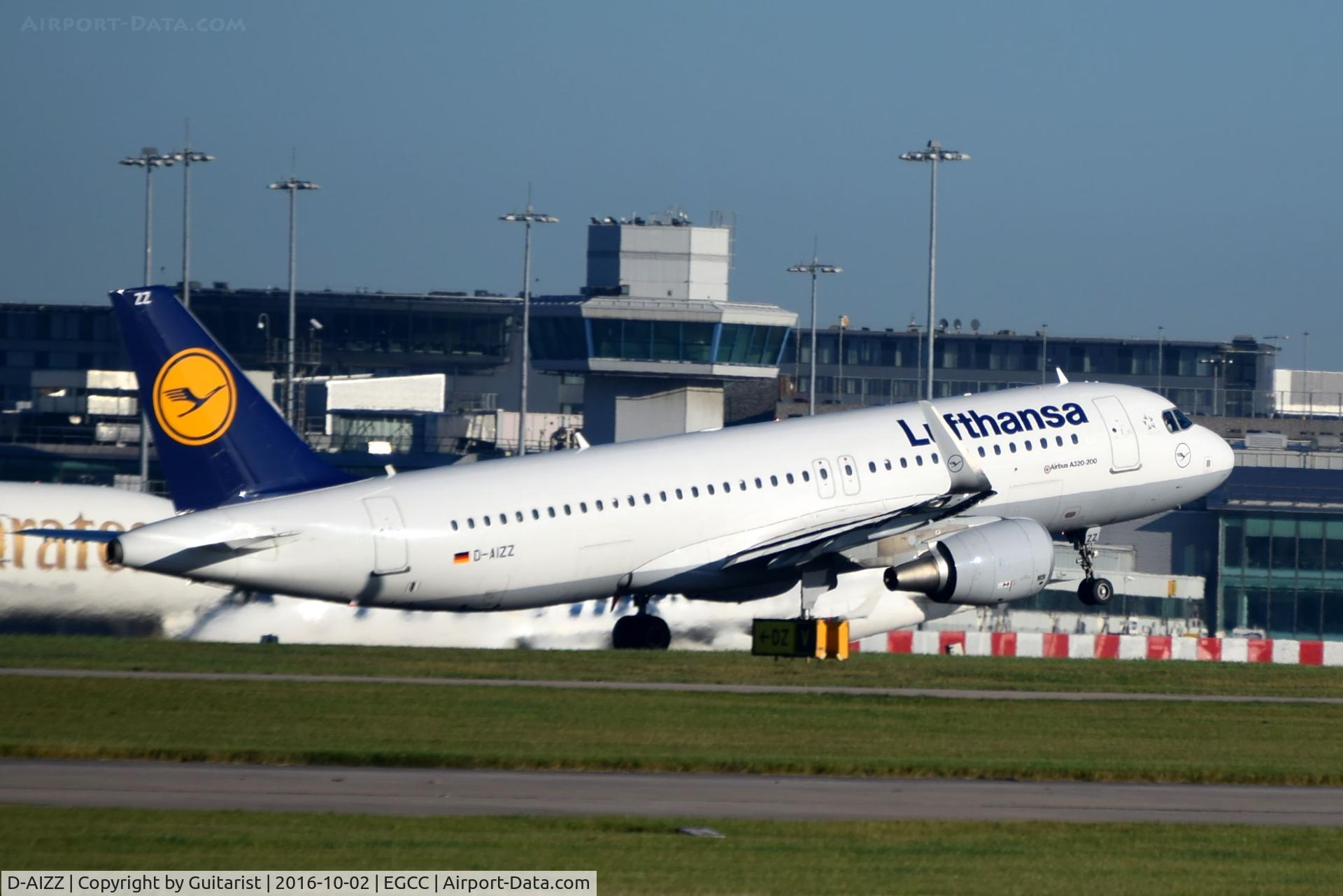 D-AIZZ, 2013 Airbus A320-214 C/N 5831, At Manchester
