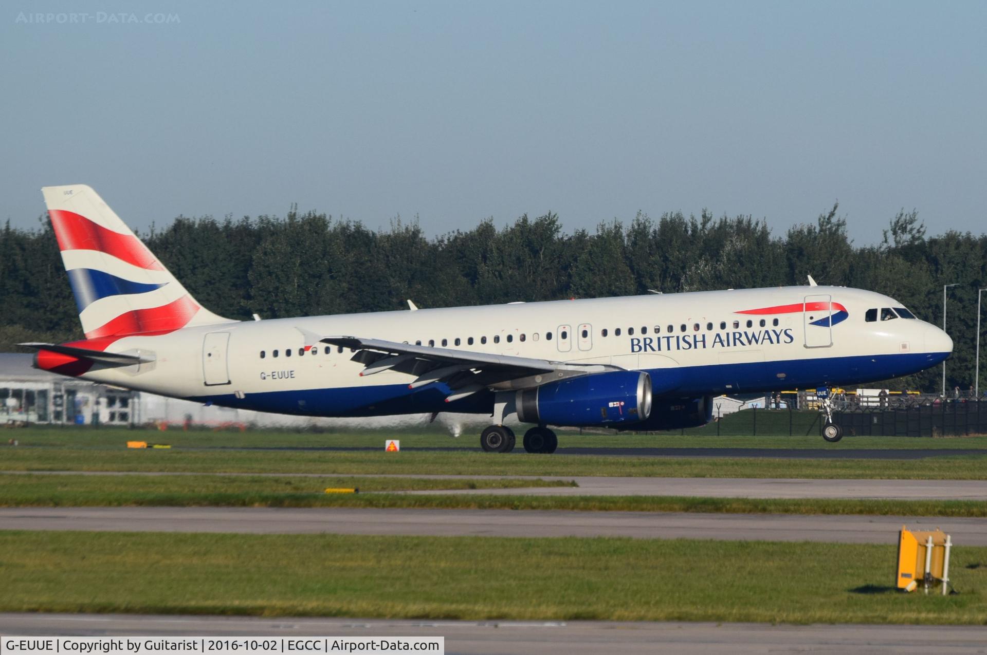 G-EUUE, 2002 Airbus A320-232 C/N 1782, At Manchester