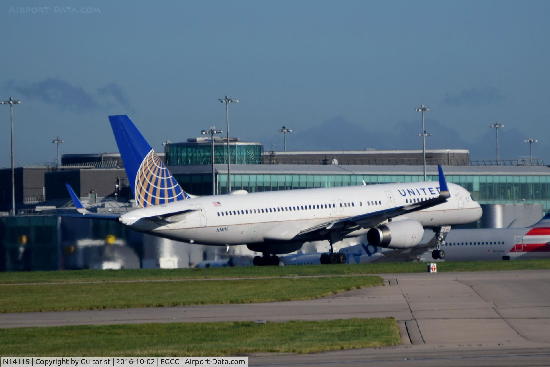 N14115, 1995 Boeing 757-224 C/N 27557, At Manchester