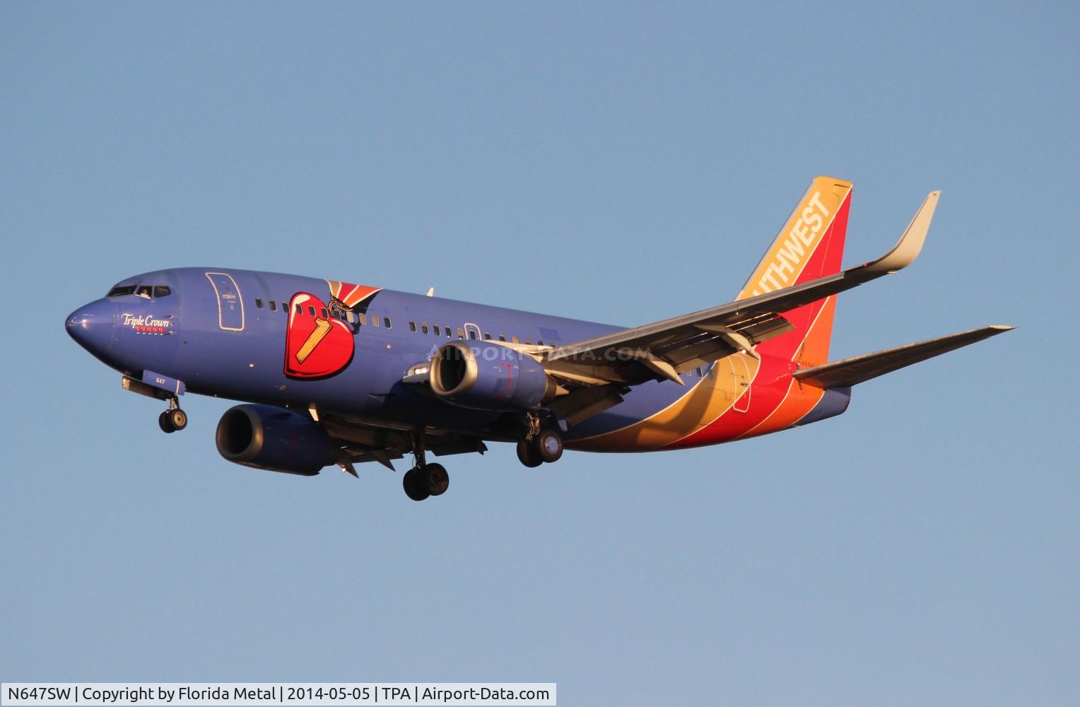 N647SW, 1997 Boeing 737-3H4 C/N 27717, Previous Triple Crown One