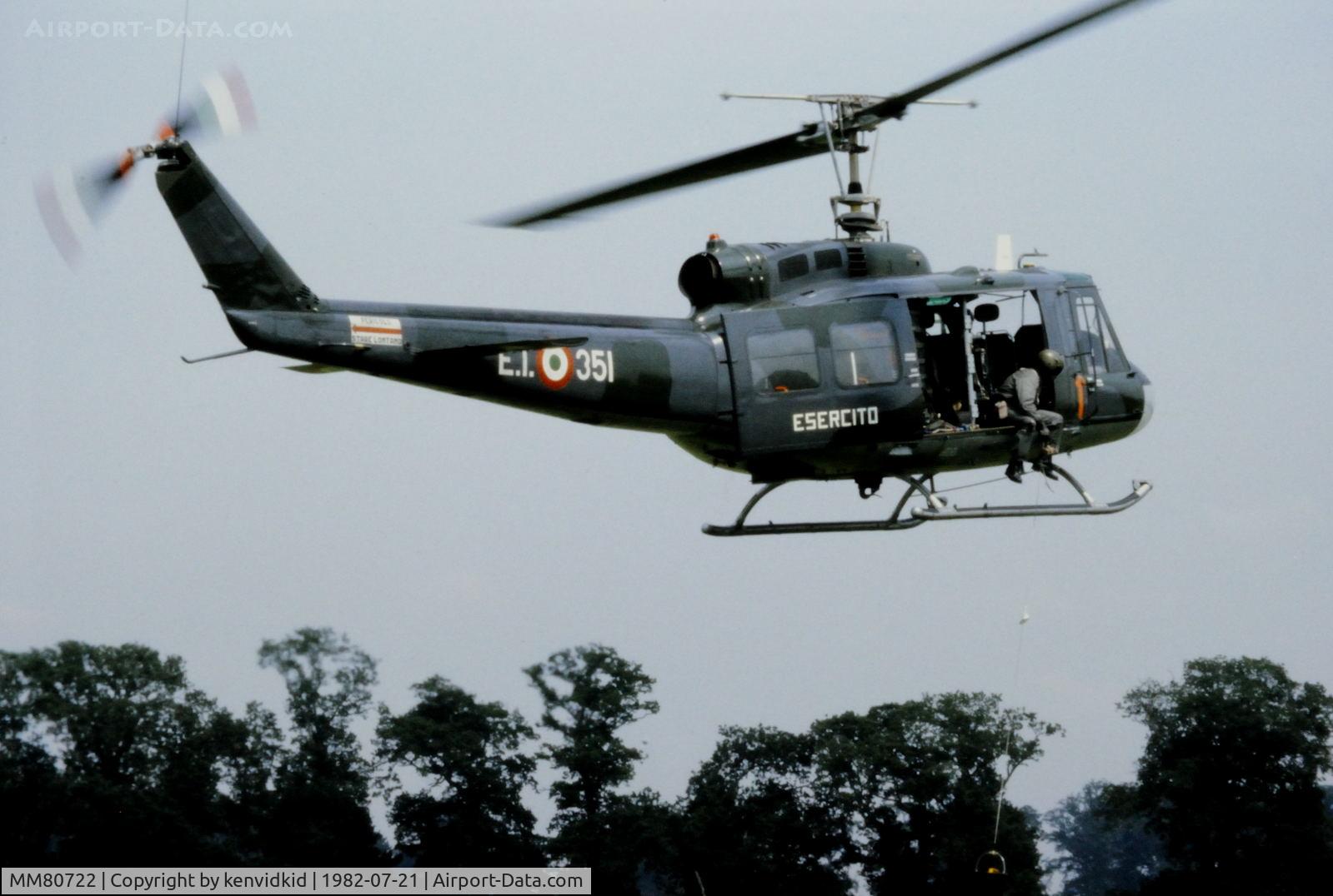 MM80722, Agusta AB-205A-1 C/N 4383, At the World Helicopter Championships Broadlands, Romsey, Hampshire, UK.