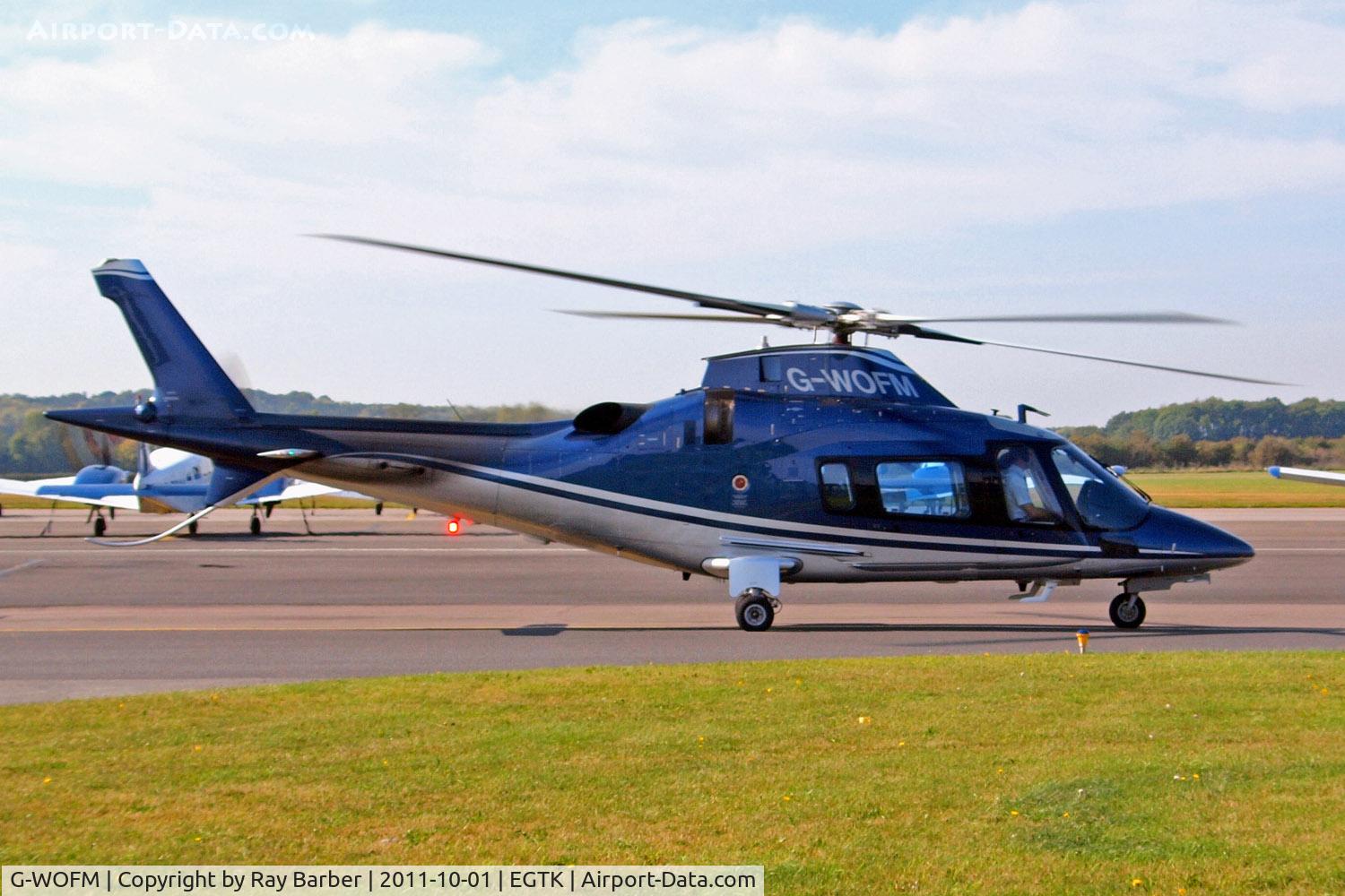 G-WOFM, 2006 Agusta A-109E Power C/N 11678, Agusta A.109E Power [11678] Oxford-Kidlington~G 01/10/2011. Note Agusta  A.109E Power titles now removed sometime late 2010 early 2011.