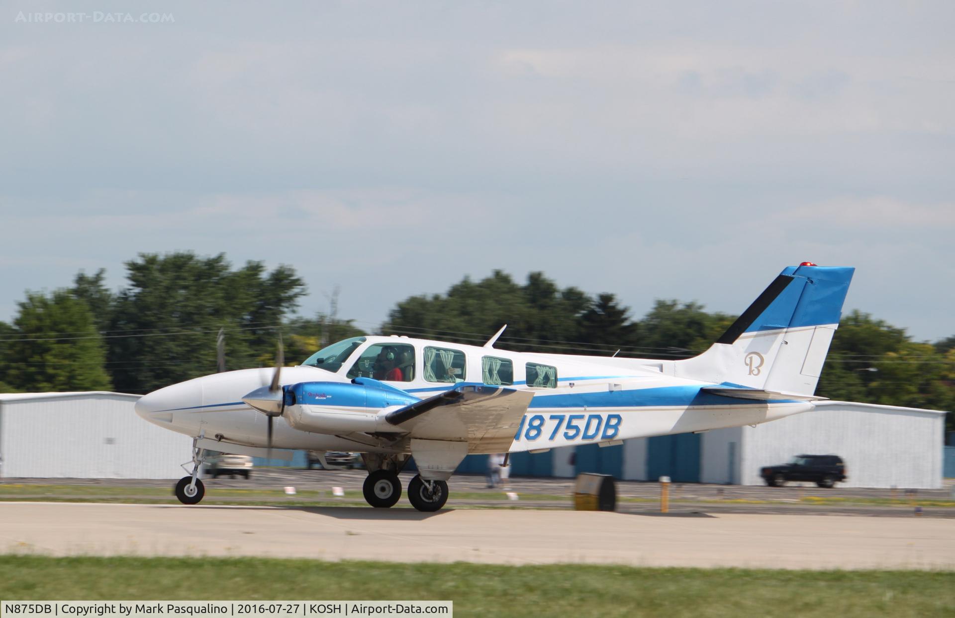 N875DB, 1980 Beech 58 Baron C/N TH-1135, Beech 58