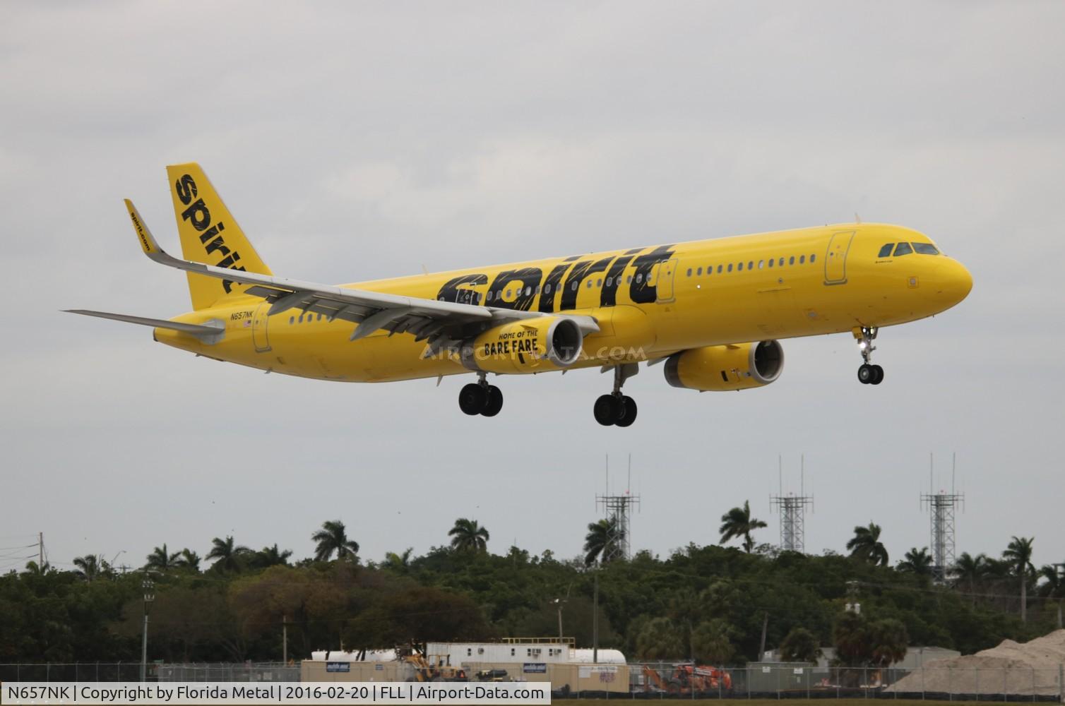 N657NK, 2015 Airbus A321-231 C/N 6672, Spirit