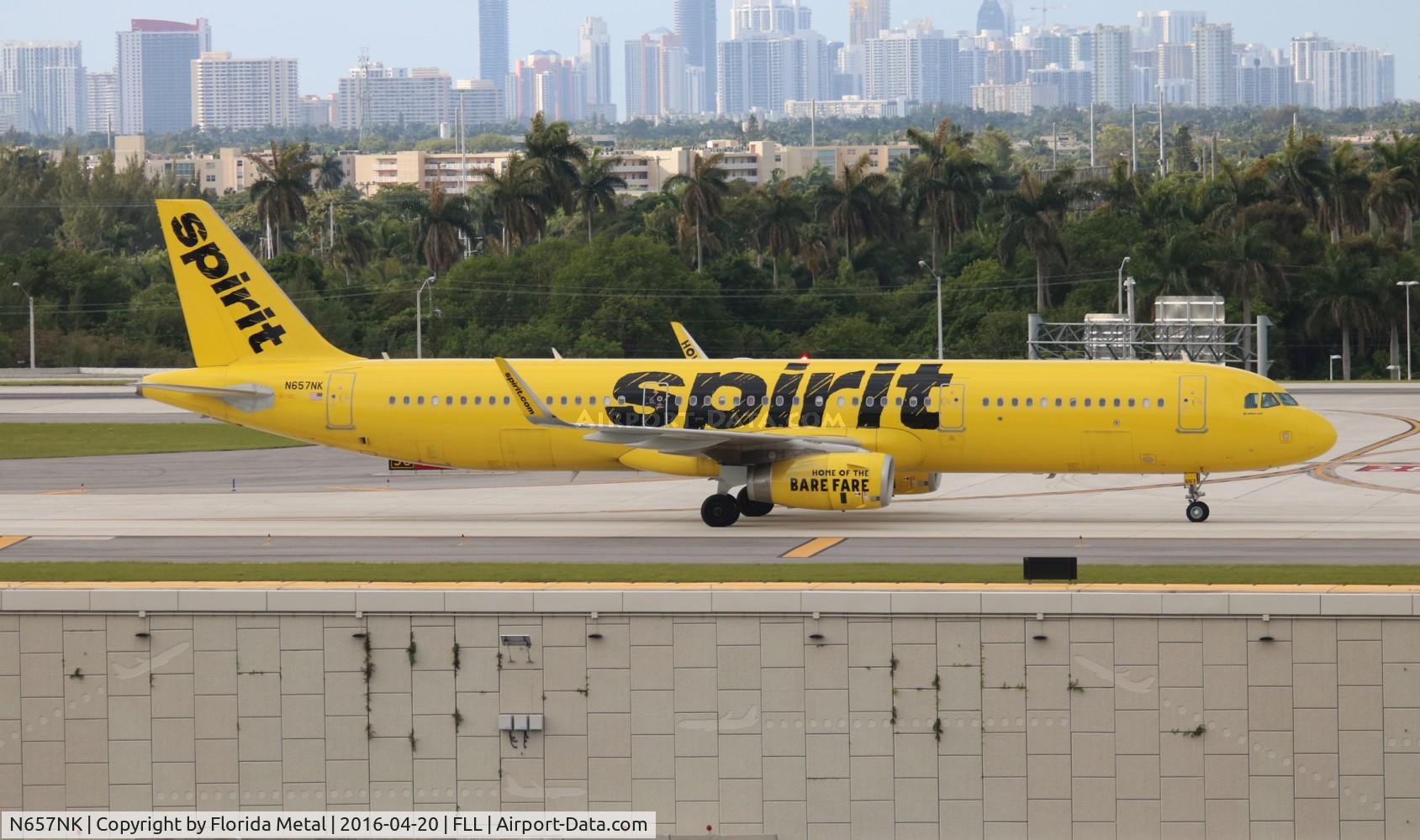 N657NK, 2015 Airbus A321-231 C/N 6672, Spirit