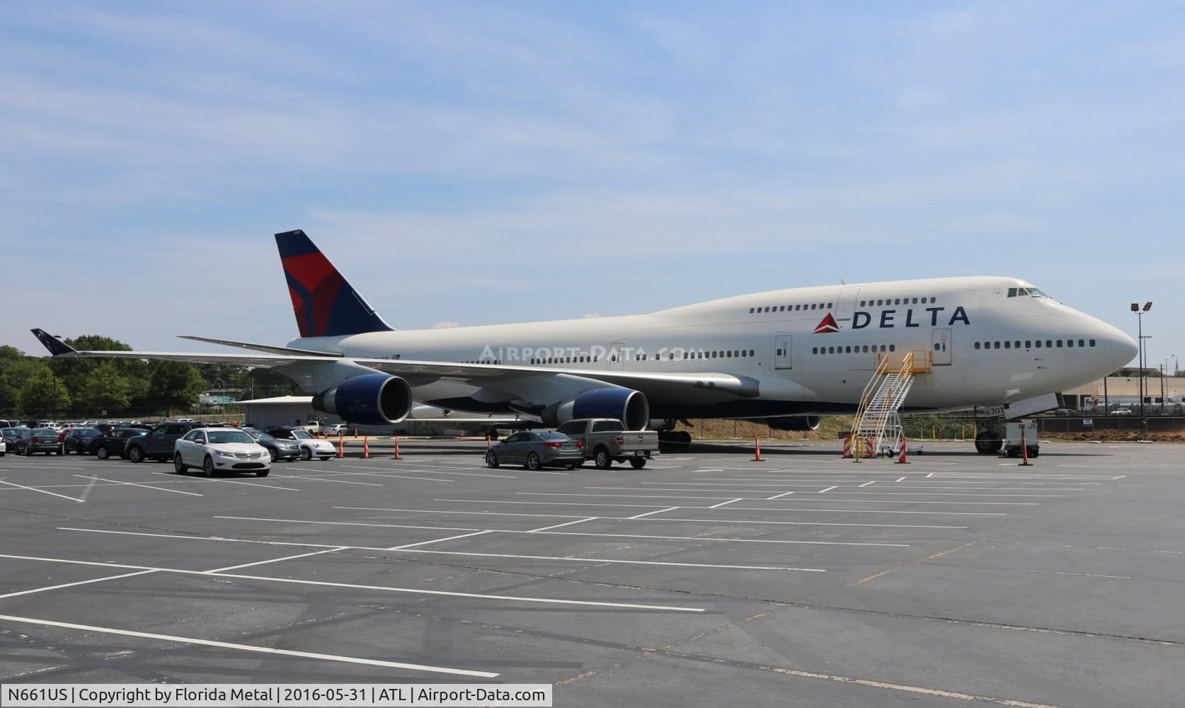 N661US, 1989 Boeing 747-451 C/N 23719, Delta 747-400 on display at Delta Museum of flight