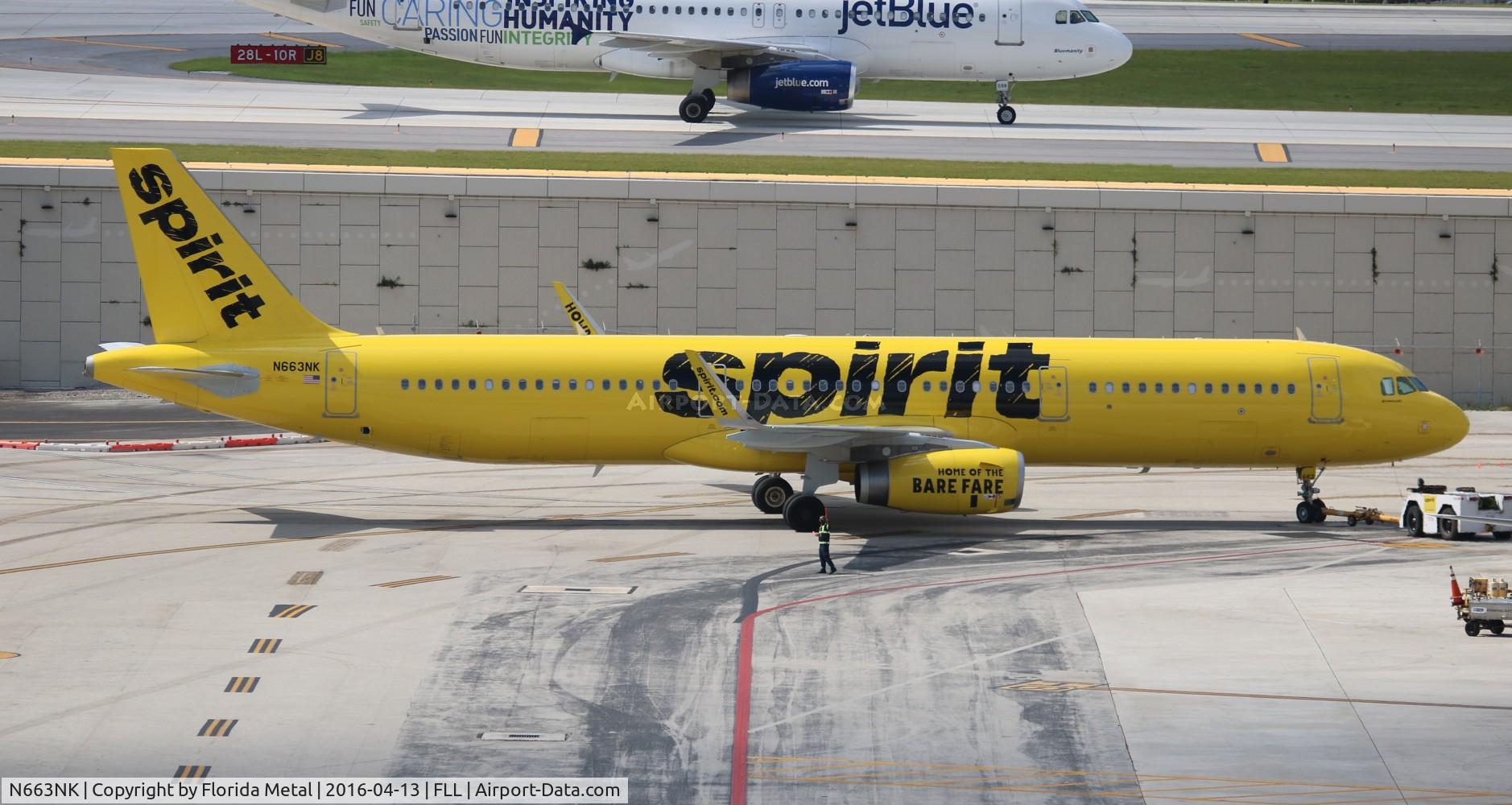 N663NK, 2016 Airbus A321-231 C/N 6994, Spirit