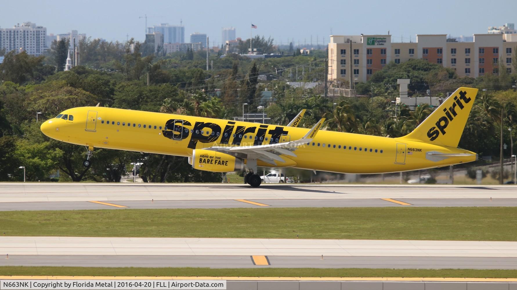 N663NK, 2016 Airbus A321-231 C/N 6994, Spirit
