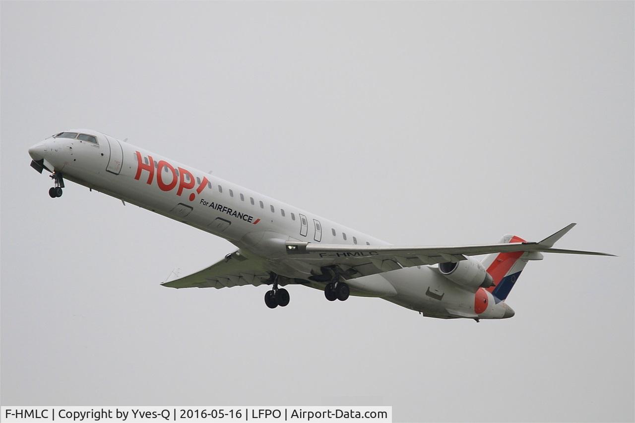 F-HMLC, 2010 Bombardier CRJ-1000EL NG (CL-600-2E25) C/N 19006, Bombardier CRJ-1000EL NG, Take off Rwy 24, Paris-Orly Airport (LFPO-ORY)