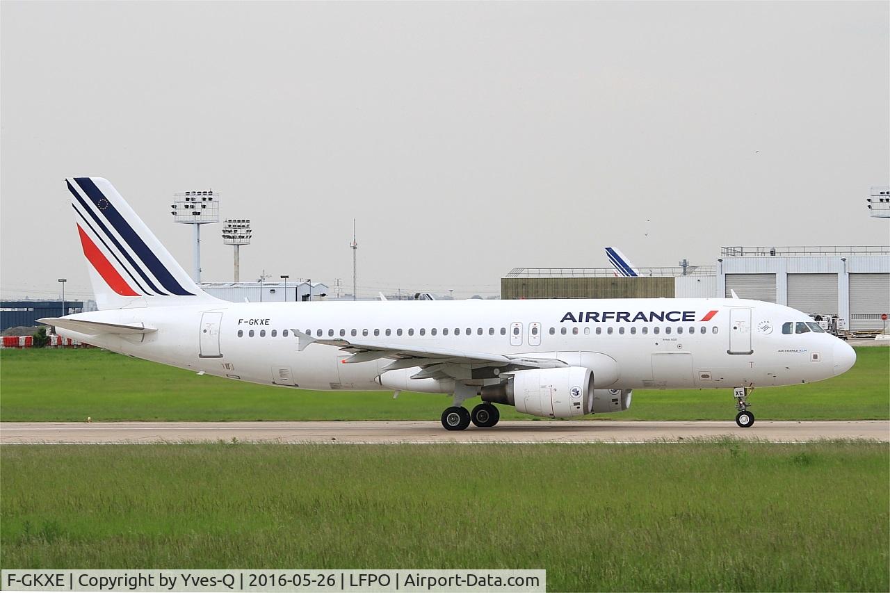 F-GKXE, 2002 Airbus A320-214 C/N 1879, Airbus A320-214,  Take off run rwy 08, Paris-Orly airport (LFPO-ORY)