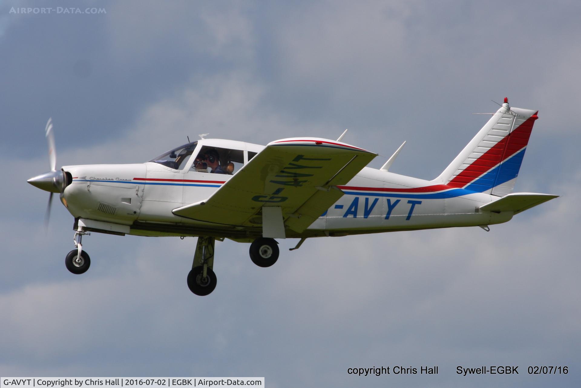 G-AVYT, 1968 Piper PA-28R-180 Cherokee Arrow C/N 28R-30472, at Aeroexpo 2016