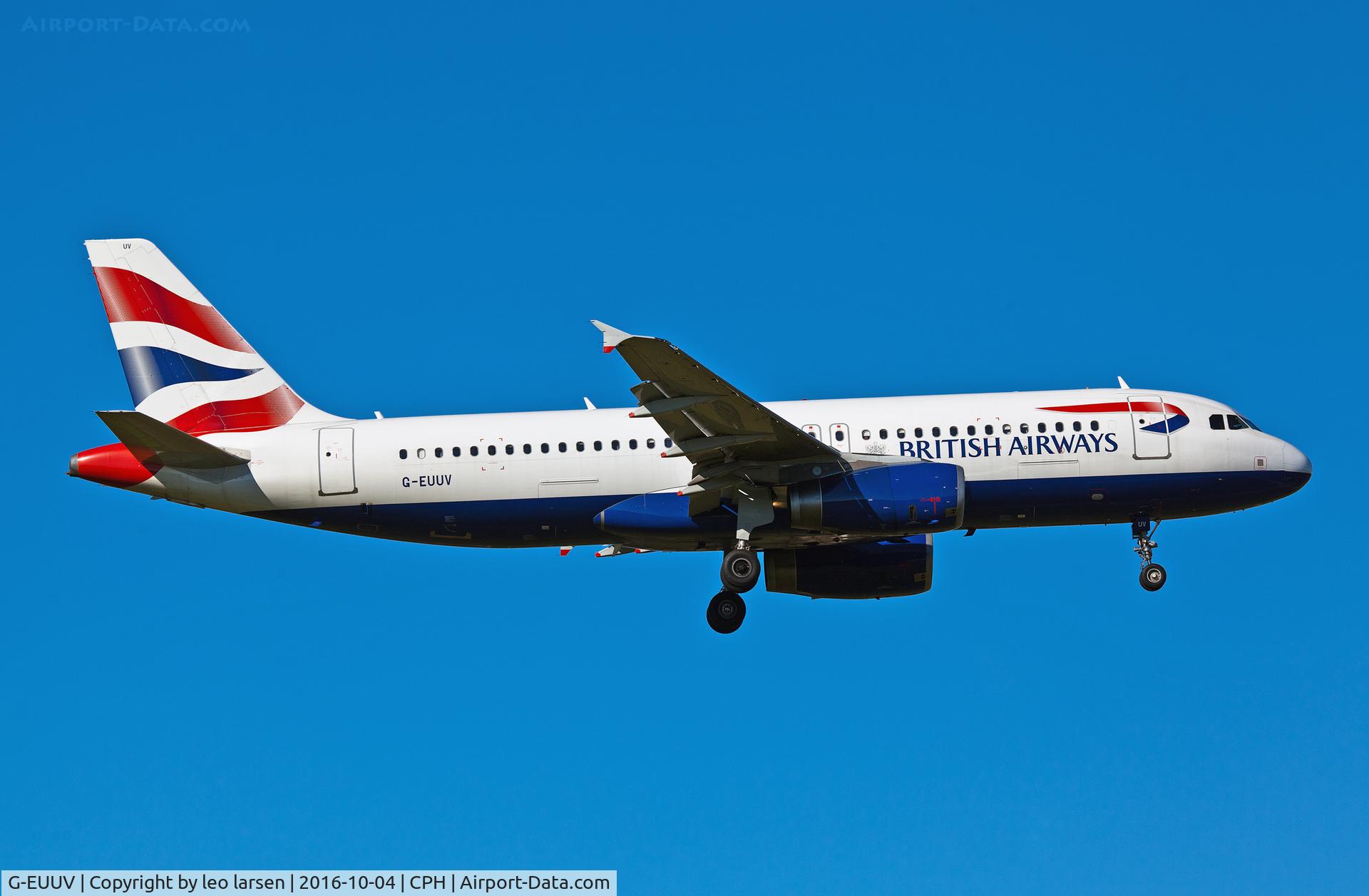 G-EUUV, 2008 Airbus A320-232 C/N 3468, Copenhagen 4.10.16