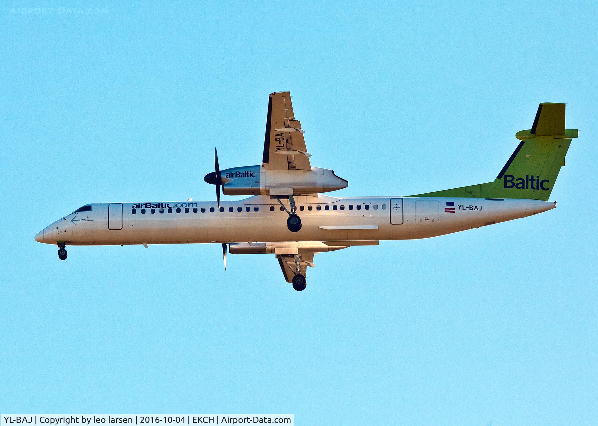 YL-BAJ, 2010 De Havilland Canada DHC-8-402Q Dash 8 C/N 4309, Copenhagen 4.10.16