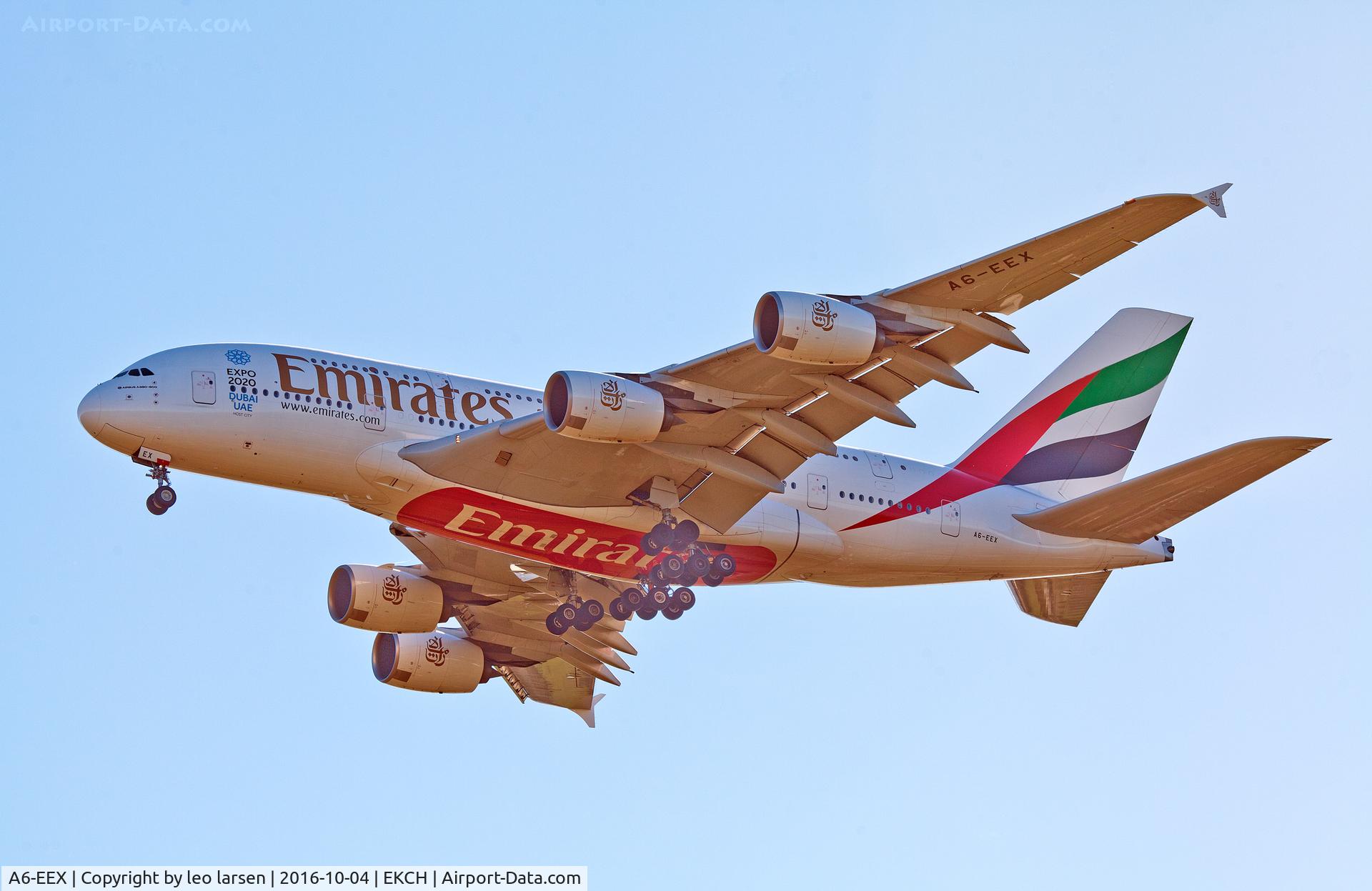 A6-EEX, 2014 Airbus A380-861 C/N 154, Copenhagen 4.10.16