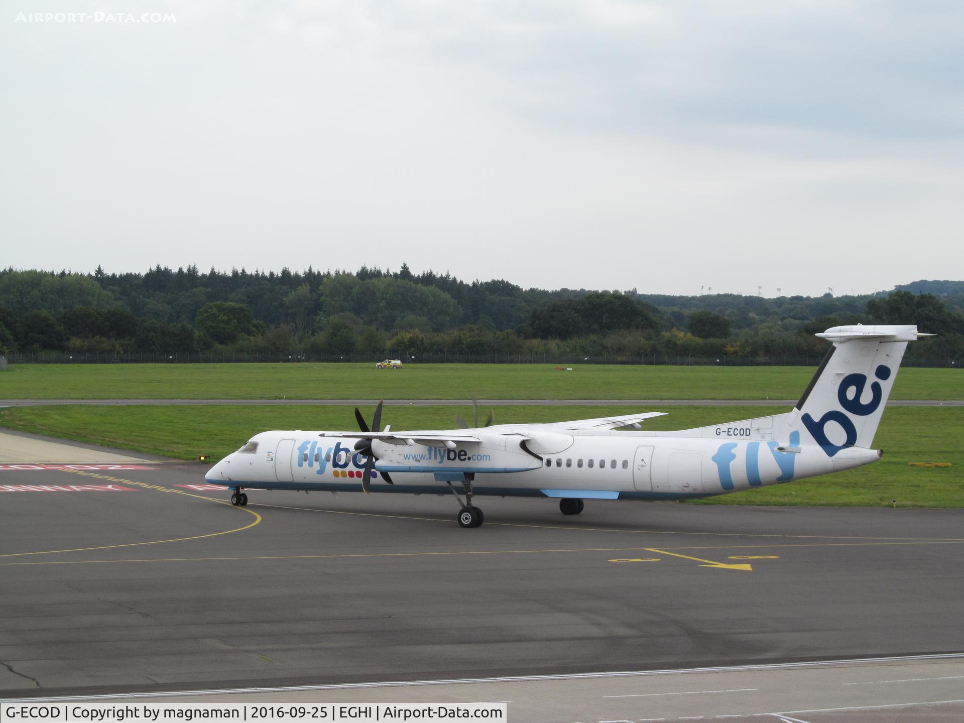 G-ECOD, 2008 De Havilland Canada DHC-8-402Q Dash 8 C/N 4206, from car park