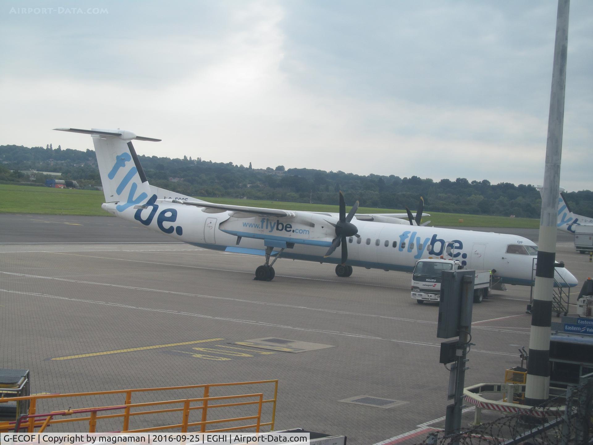 G-ECOF, 2008 De Havilland Canada DHC-8-402Q Dash 8 C/N 4216, from car park