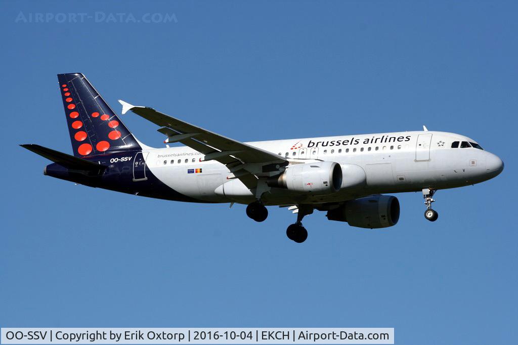 OO-SSV, 2004 Airbus A319-111 C/N 2196, OO-SSV landing rw 04L