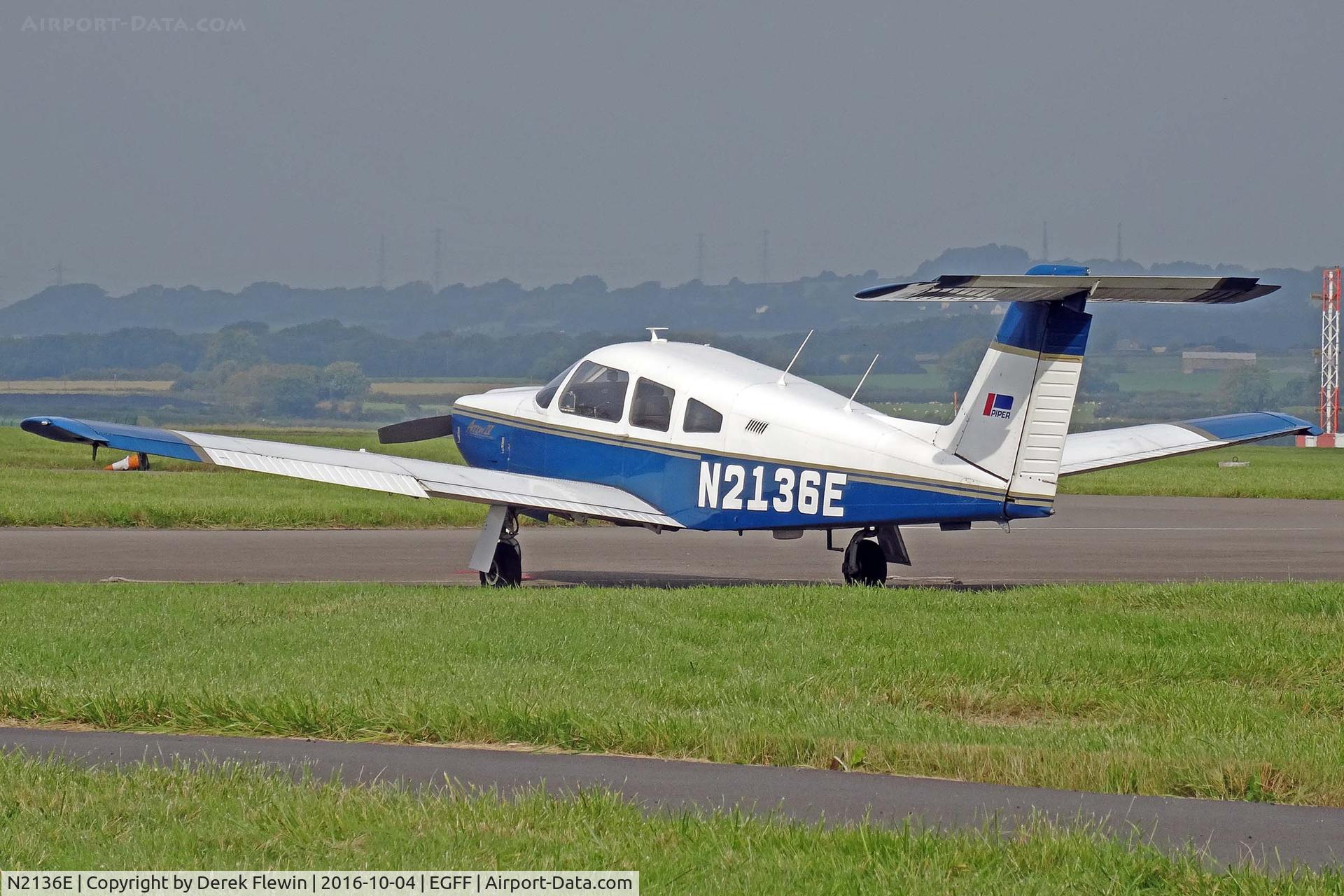 N2136E, 1978 Piper PA-28RT-201 Arrow IV C/N 28R-7918002, PA-28RT, Southern Aircraft Consultancy Sandtoft Lincolnshire based, seen parked up.