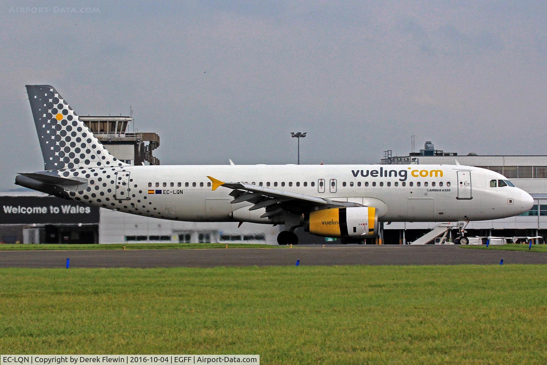 EC-LQN, 2004 Airbus A320-232 C/N 2168, A320-232, Vueling Airlines, callsign Vueling 12AV, previously F-WWDA, EC-IVG, EI-EUM,  landing on runway 12 out of Alicante.