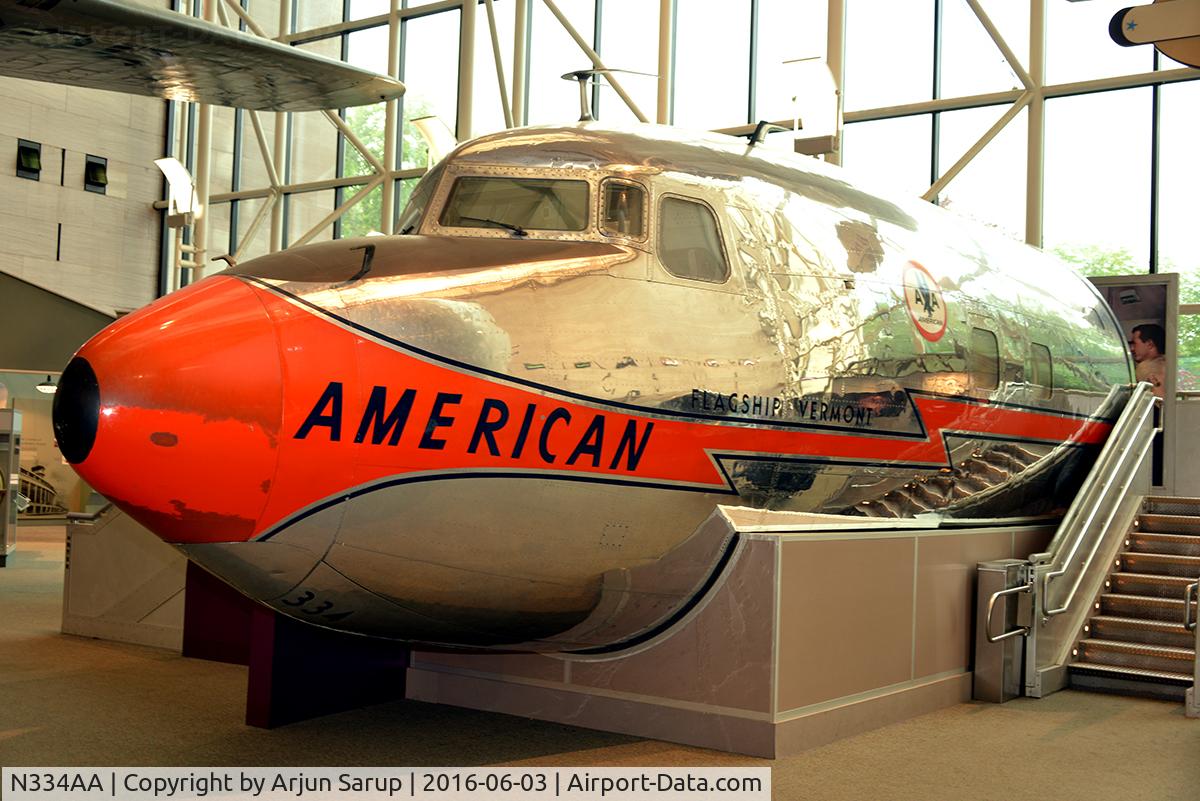 N334AA, 1956 Douglas DC-7 C/N 45106, American Airlines flagship 'Vermont', on display at the National Air and Space Museum.