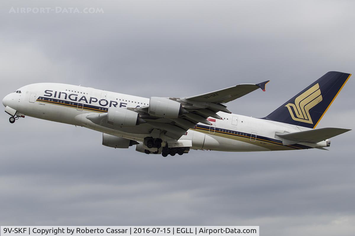 9V-SKF, 2008 Airbus A380-841 C/N 012, Heathrow 2016