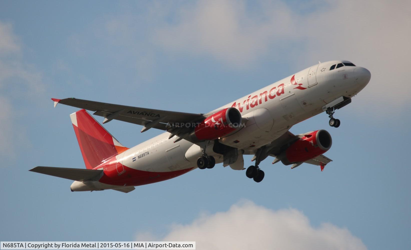 N685TA, 2012 Airbus A320-233 C/N 5068, Avianca