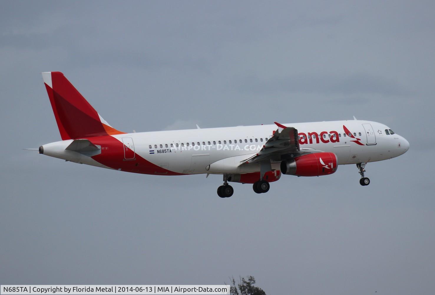 N685TA, 2012 Airbus A320-233 C/N 5068, Avianca