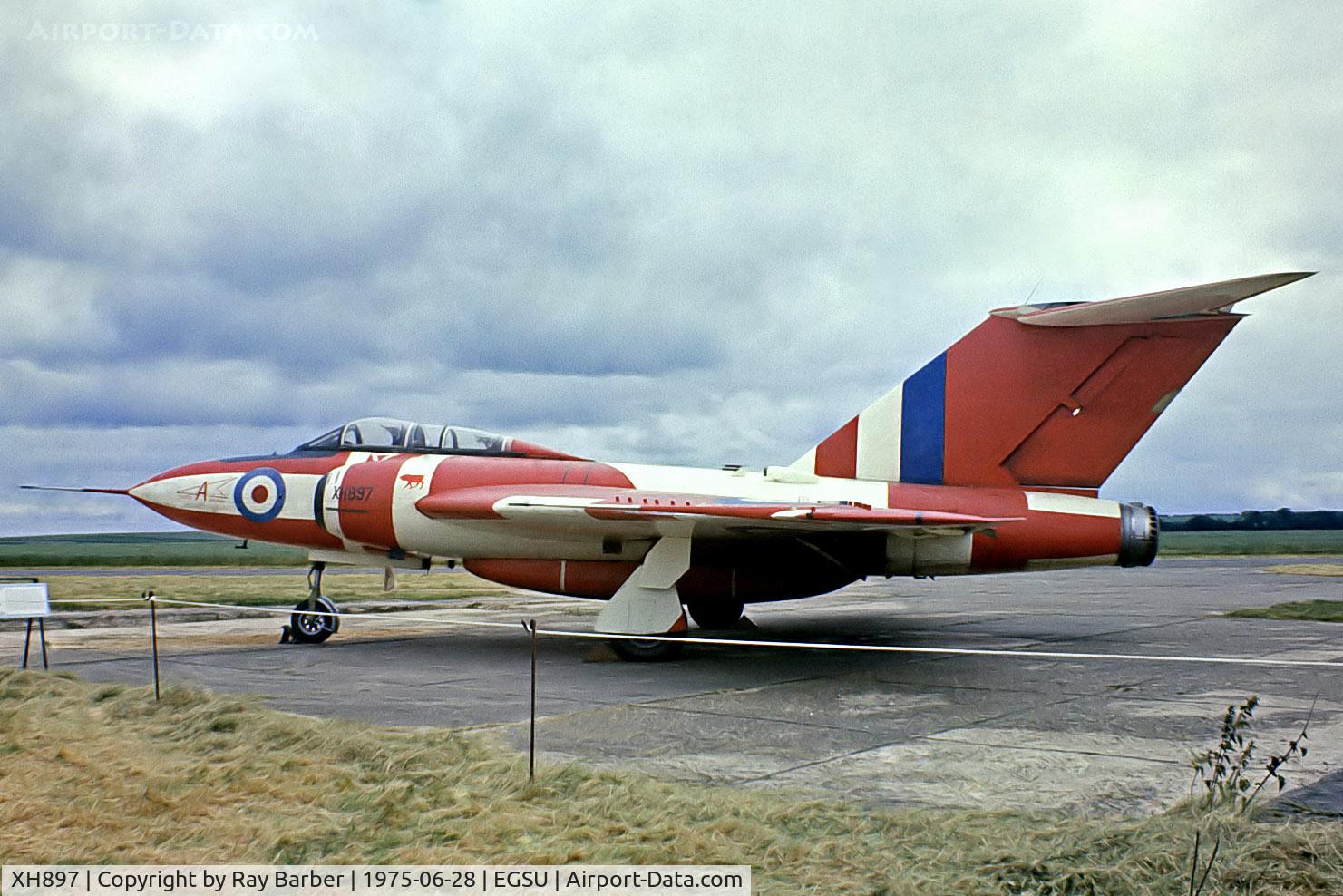 XH897, 1958 Gloster Javelin FAW.9 C/N Not found XH897, Gloster Javelin FAW.9 [XH897] (Ex Royal Air Force) Duxford~G 28/06/1975. From a slide.