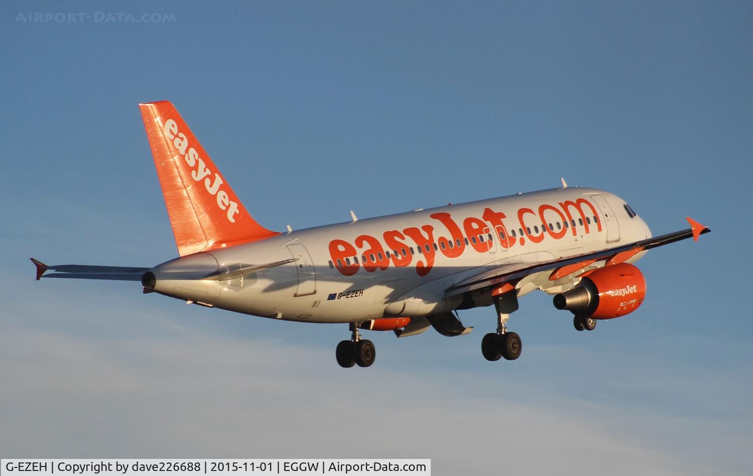 G-EZEH, 2004 Airbus A319-111 C/N 2184, G EZEH A319-111 morning takeoff from Luton heading to CTA