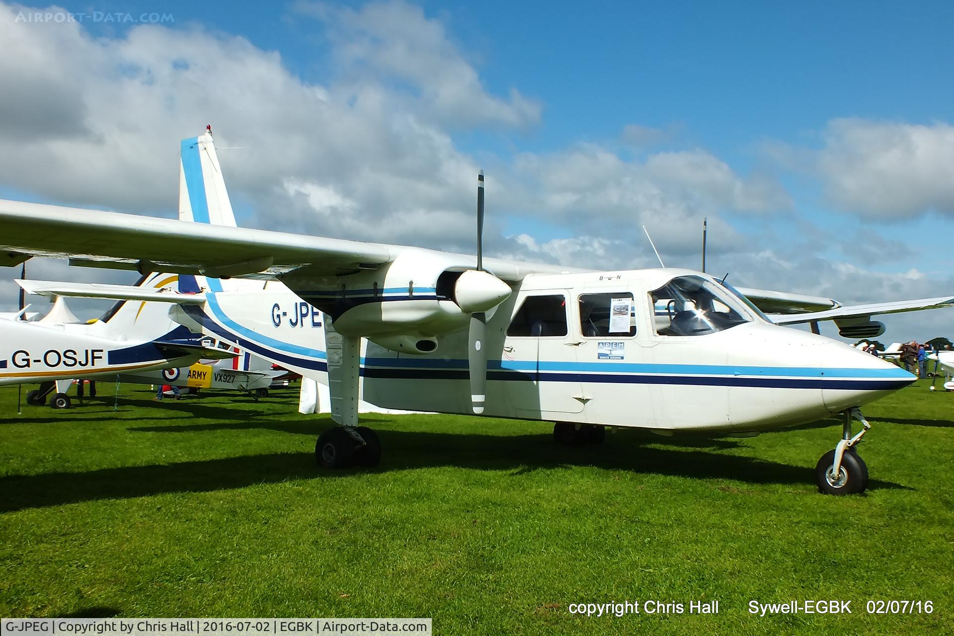 G-JPEG, 1976 Britten-Norman BN-2A-20 Islander C/N 541, at Aeroexpo 2016