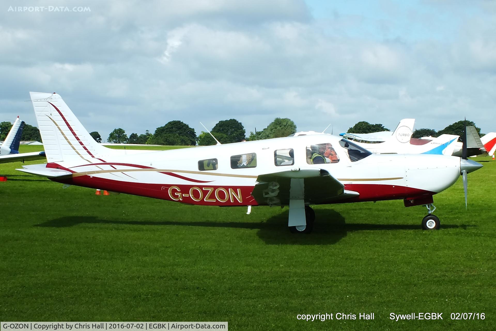 G-OZON, 2005 Piper PA-32R-301T II TC Turbo Saratoga C/N 3257393, at Aeroexpo 2016