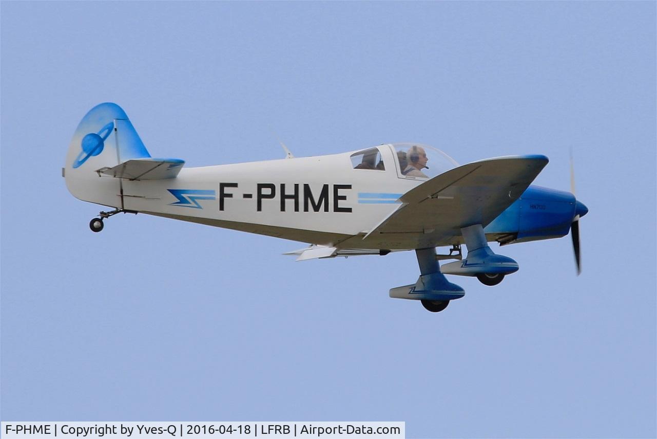 F-PHME, 2002 Nicollier HN-700 Menestrel II C/N 181, Nicollier HN-700 Menestrel II, Short approach rwy 07R, Brest-Bretagne Airport (LFRB-BES)