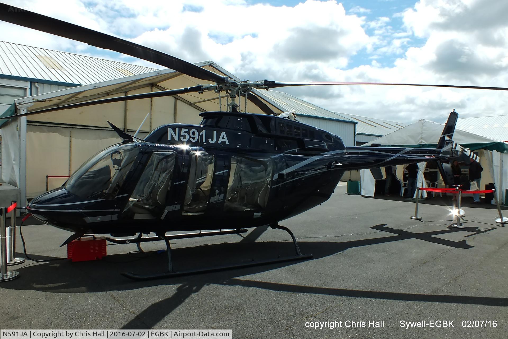 N591JA, 2015 Bell 407 C/N 54640, at Aeroexpo 2016