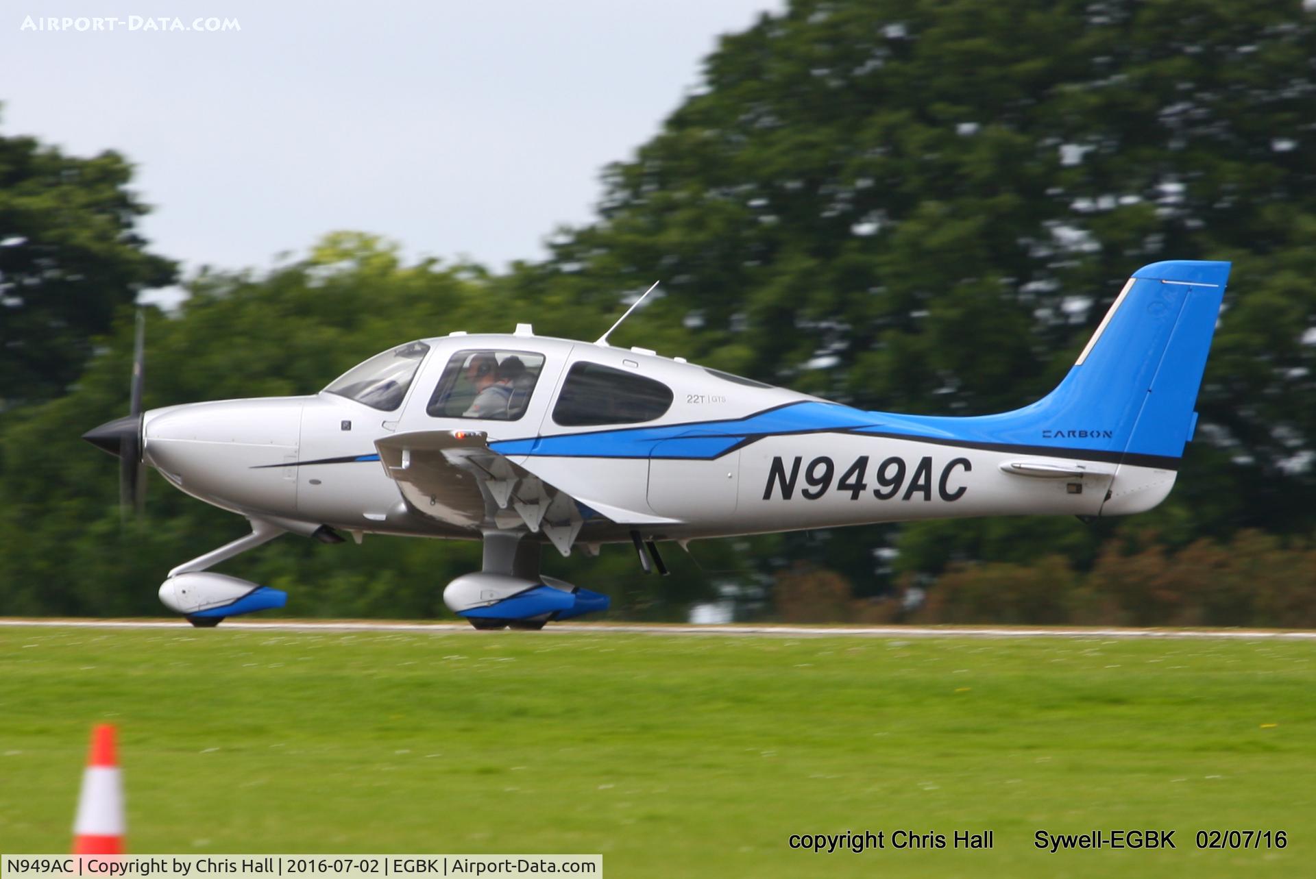 N949AC, 2014 Cirrus SR22T C/N 0833, at Aeroexpo 2016